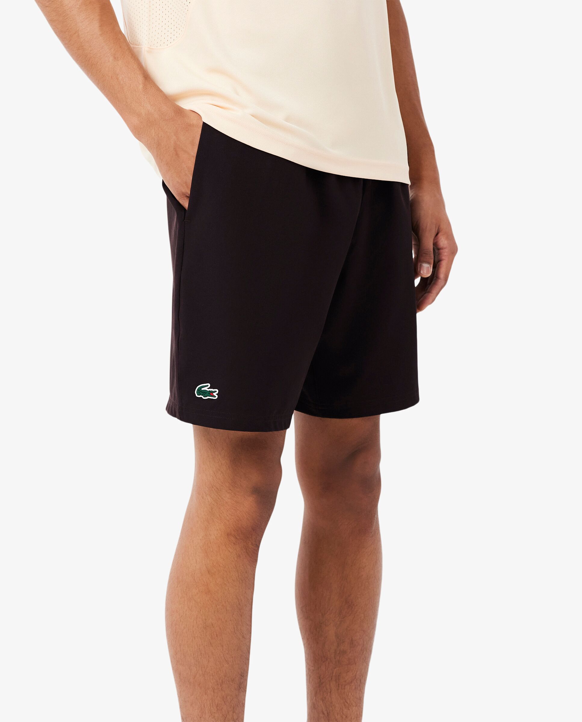 Pantalones cortos de tenis ultra secos Lacoste x Novak Djokovic - Marrón Marrón-3
