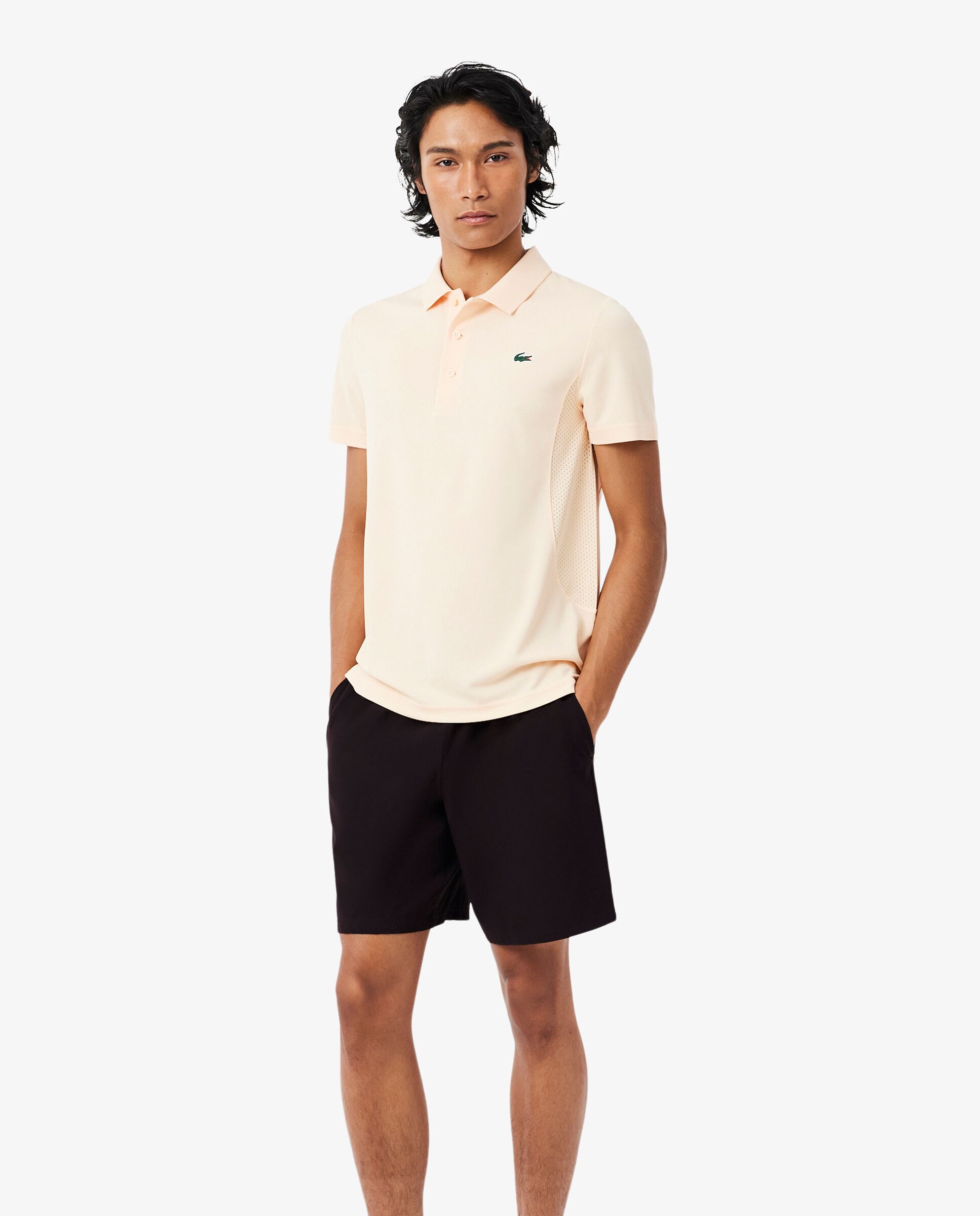 Pantalones cortos de tenis ultra secos Lacoste x Novak Djokovic - Marrón Marrón-4