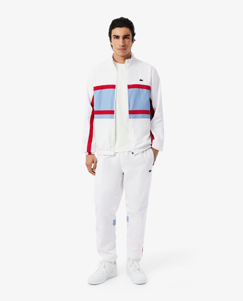Chándal de hombre deportivo estampado en azul - Lacoste - Blanco Blanco-1