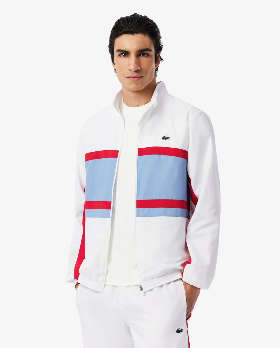 Chándal de hombre deportivo estampado en azul - Lacoste - Blanco Blanco-3