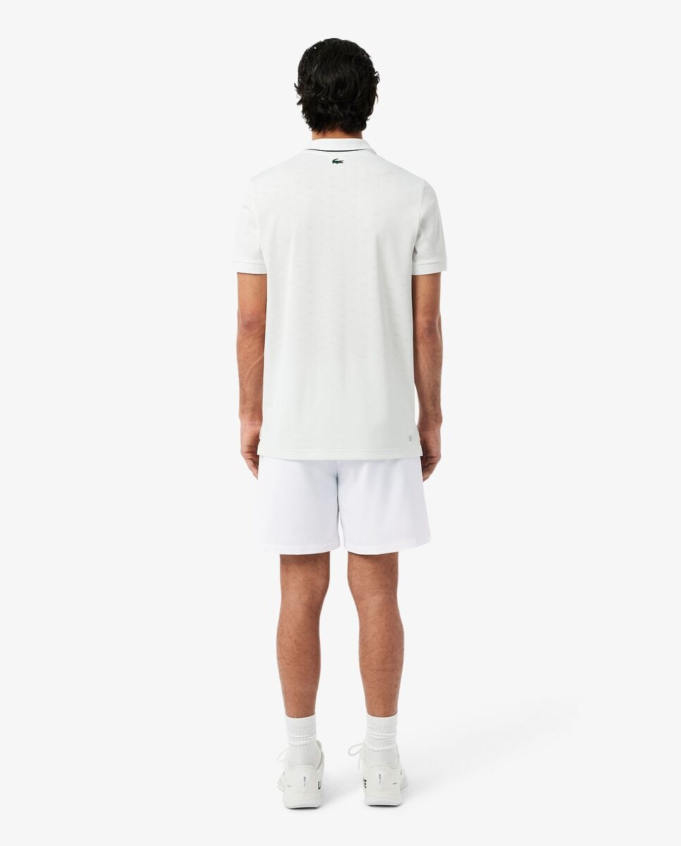 Pantalón de hombre corto de tenis de elástico Ultra-Dry Heritage - Lacoste - Blanco Blanco-2