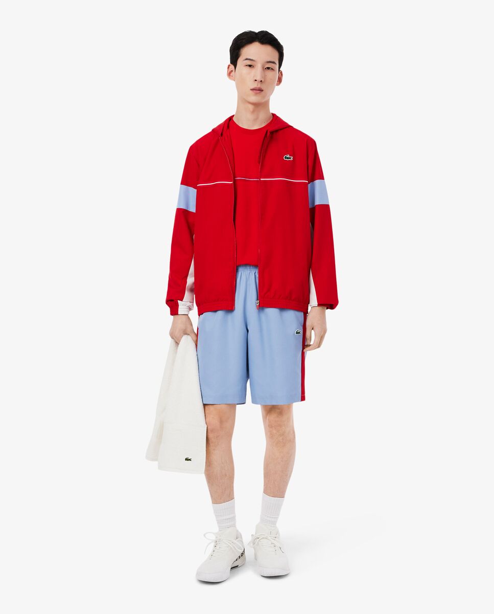 Pantalón de hombre corto deportivo con franja en contraste - Lacoste - Azul claro Azul claro-4