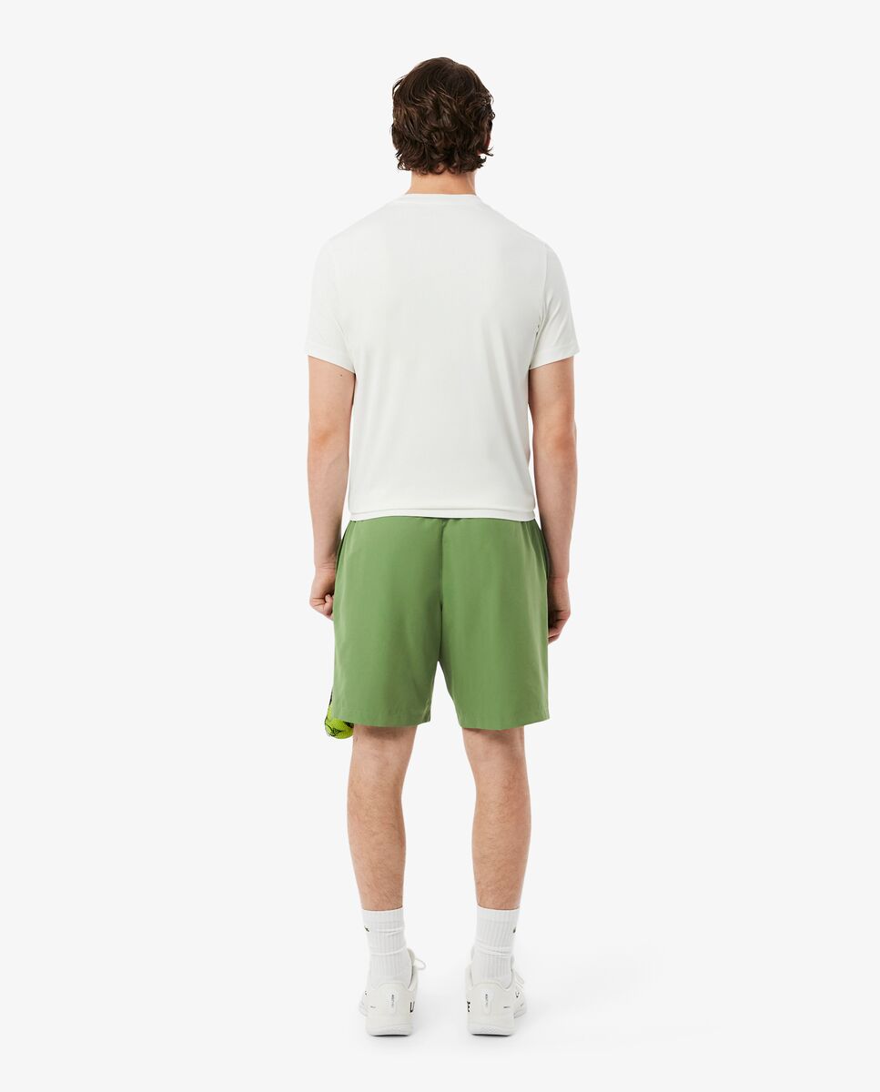 Pantalones cortos de hombre de tenis de tafetán de rombos ligero - Lacoste - Verde Verde-2