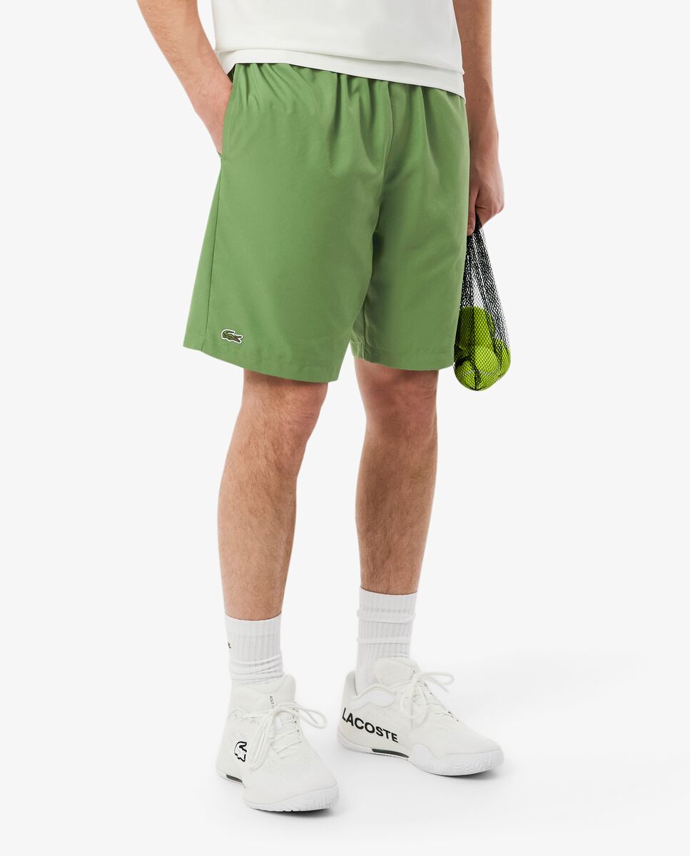 Pantalones cortos de hombre de tenis de tafetán de rombos ligero - Lacoste - Verde Verde-3