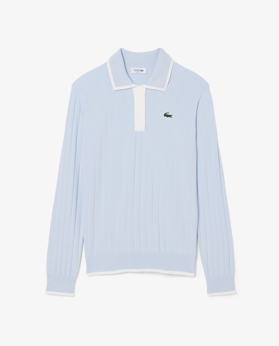 Lacoste - Jersey de golf elástico con cuello Polo de mujer.