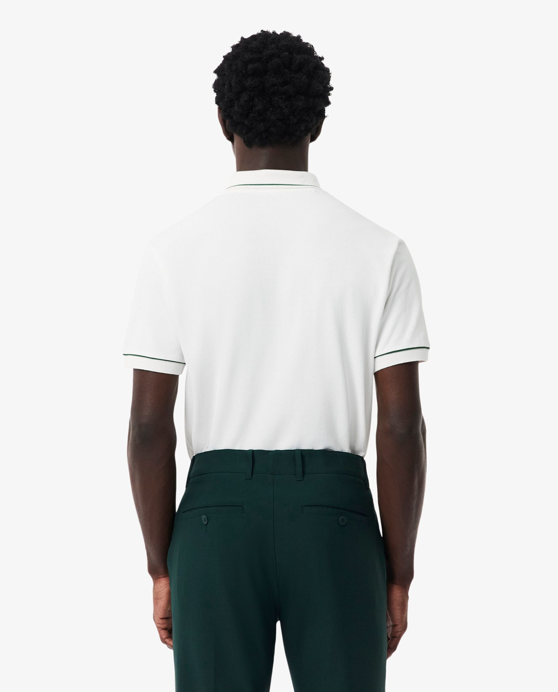 Polo de golf de minipiqué termorregulador de hombre Lacoste - Blanco Blanco-2