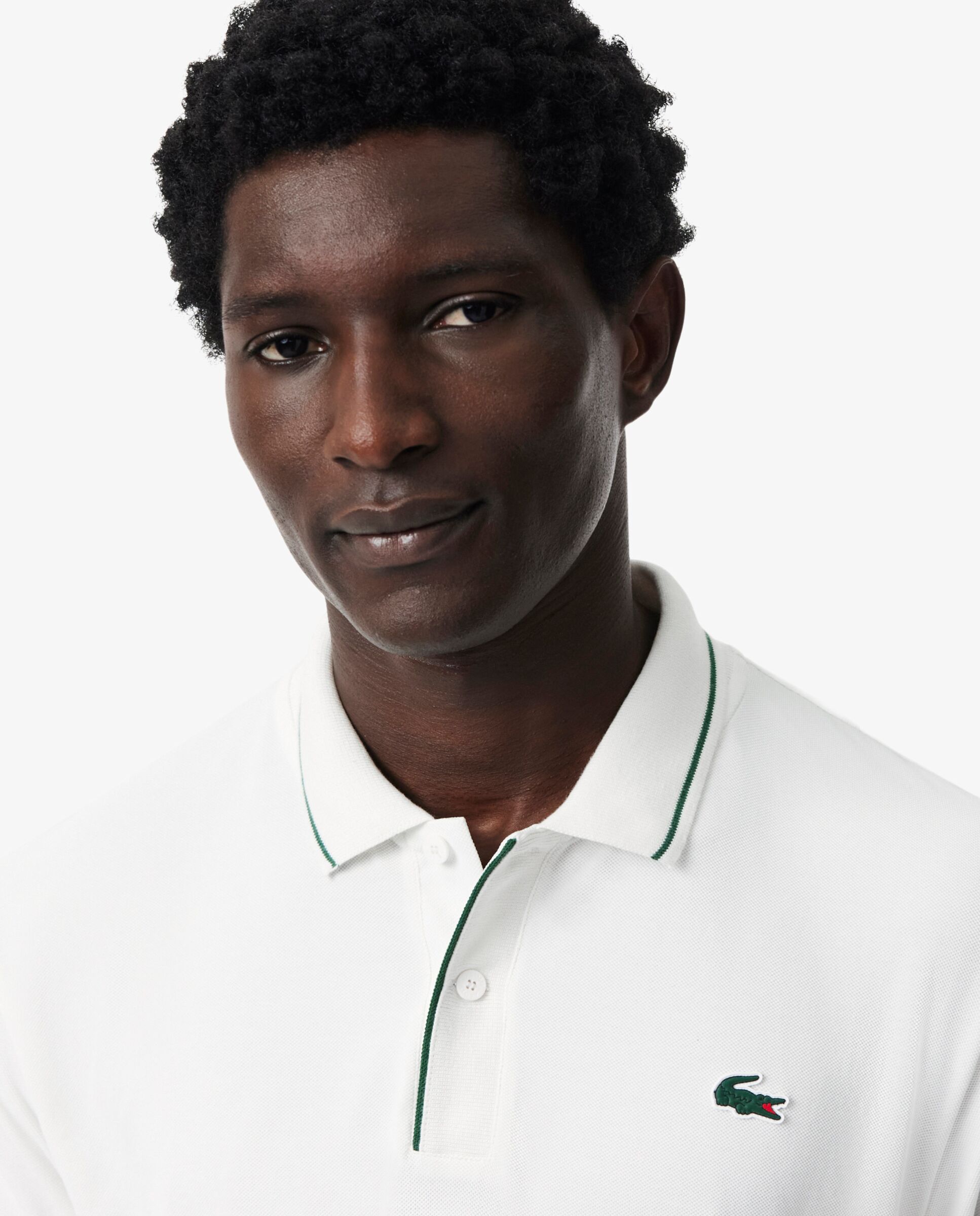 Polo de golf de minipiqué termorregulador de hombre Lacoste - Blanco Blanco-3