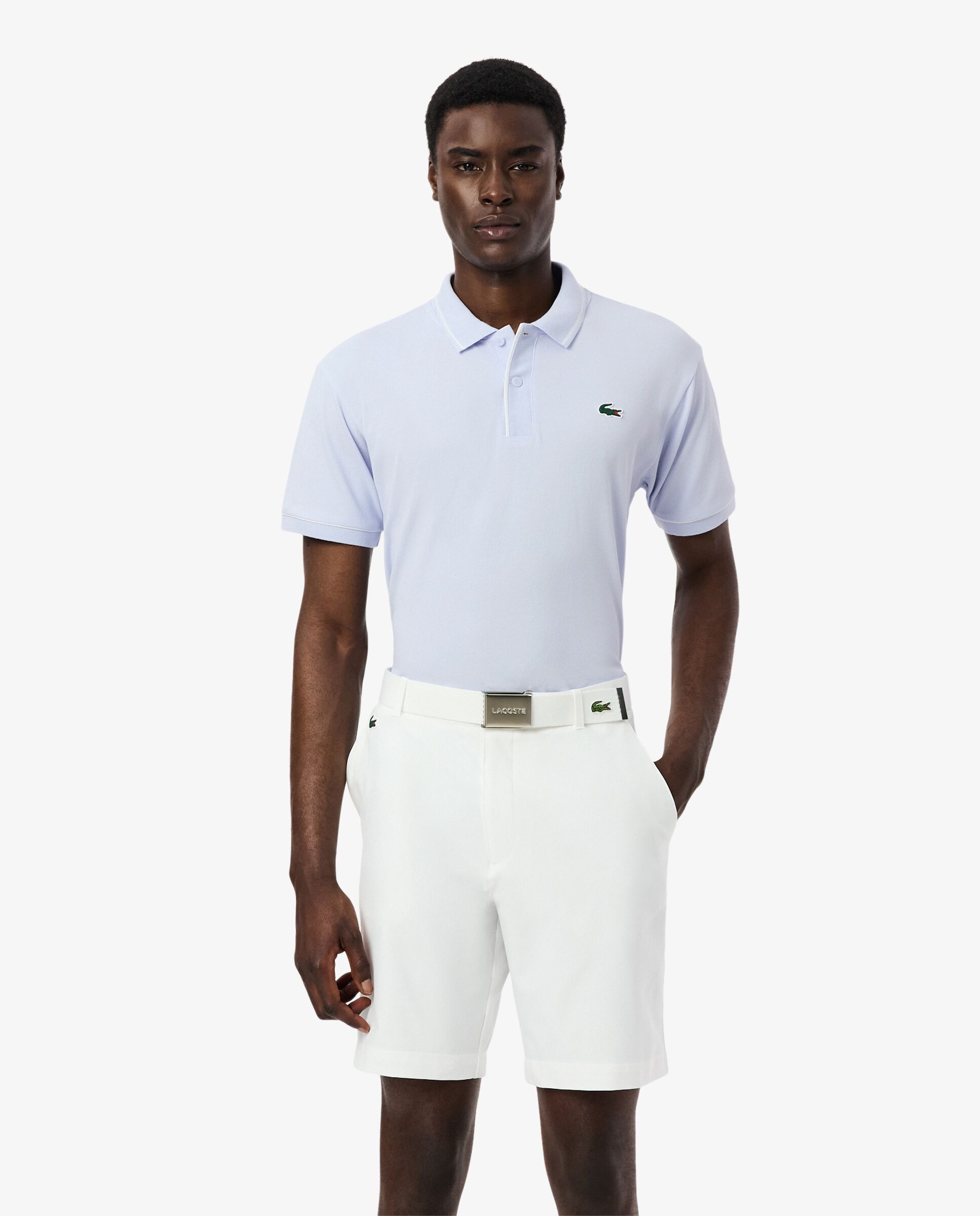 Polo de golf de minipiqué termorregulador de hombre Lacoste - Azul claro Azul claro-1