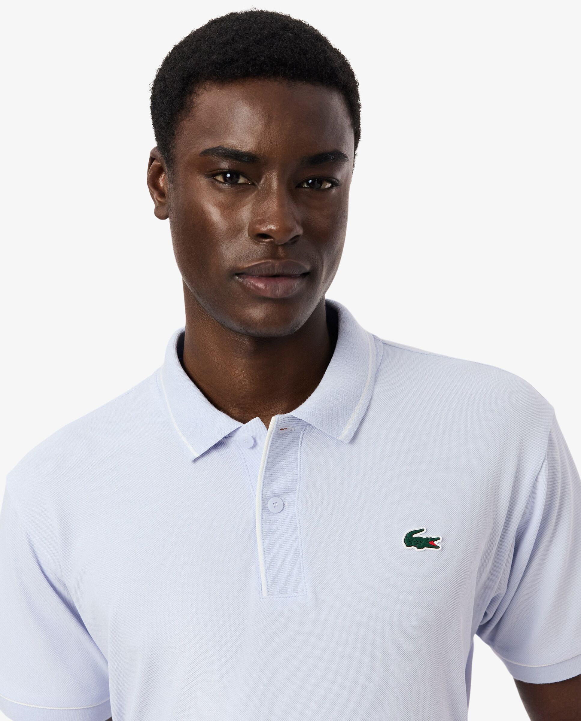 Polo de golf de minipiqué termorregulador de hombre Lacoste - Azul claro Azul claro-3