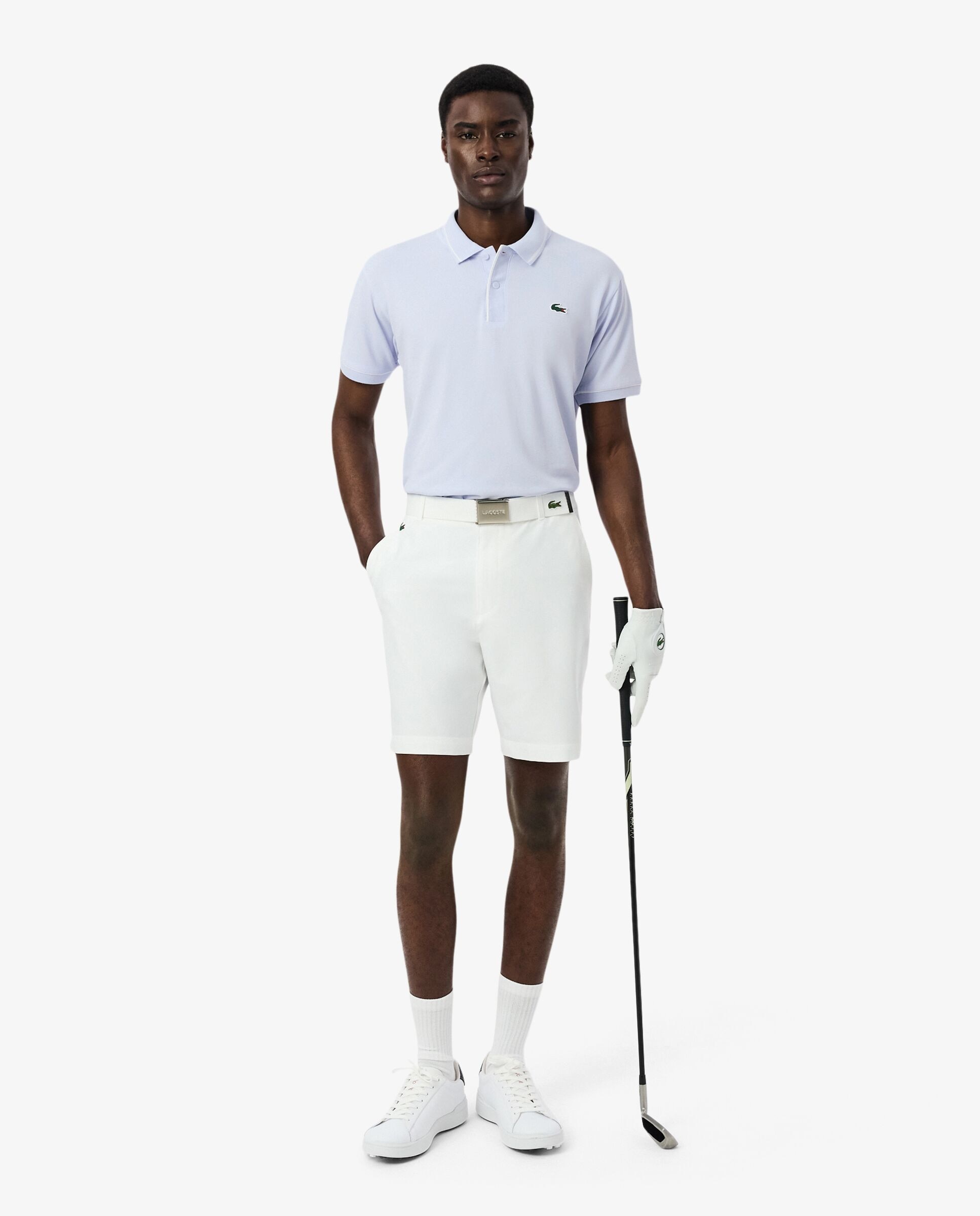 Polo de golf de minipiqué termorregulador de hombre Lacoste - Azul claro Azul claro-4