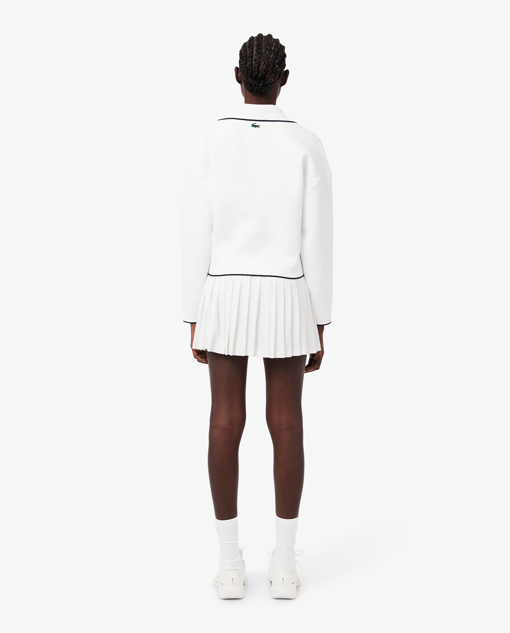 Falda de tenis forrada ultra-dry heritage en - Lacoste - Blanco Blanco-2