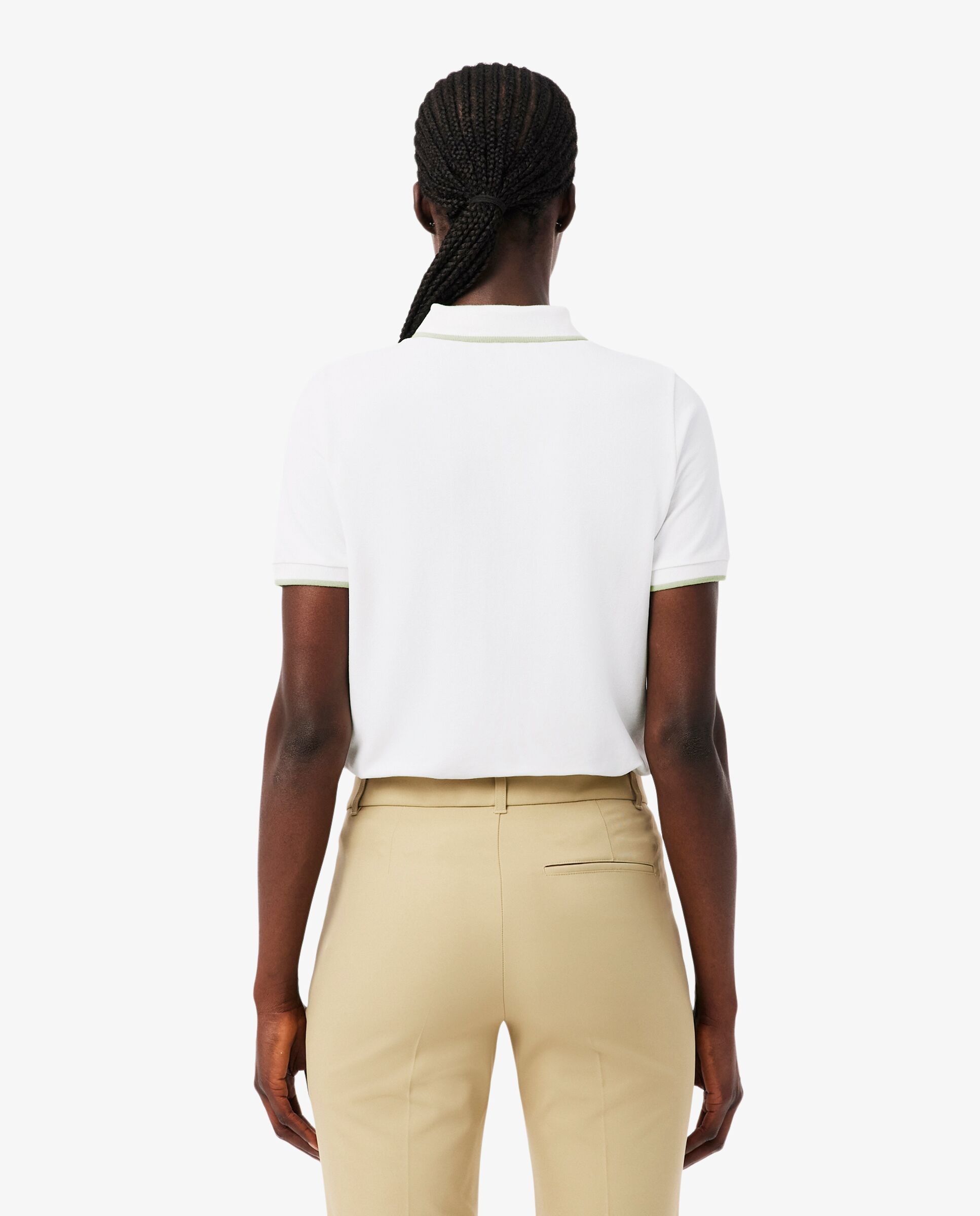 Polo de mujer de golf de petit piqué termorregulador en blanco de manga corta - Lacoste - Blanco Blanco-2