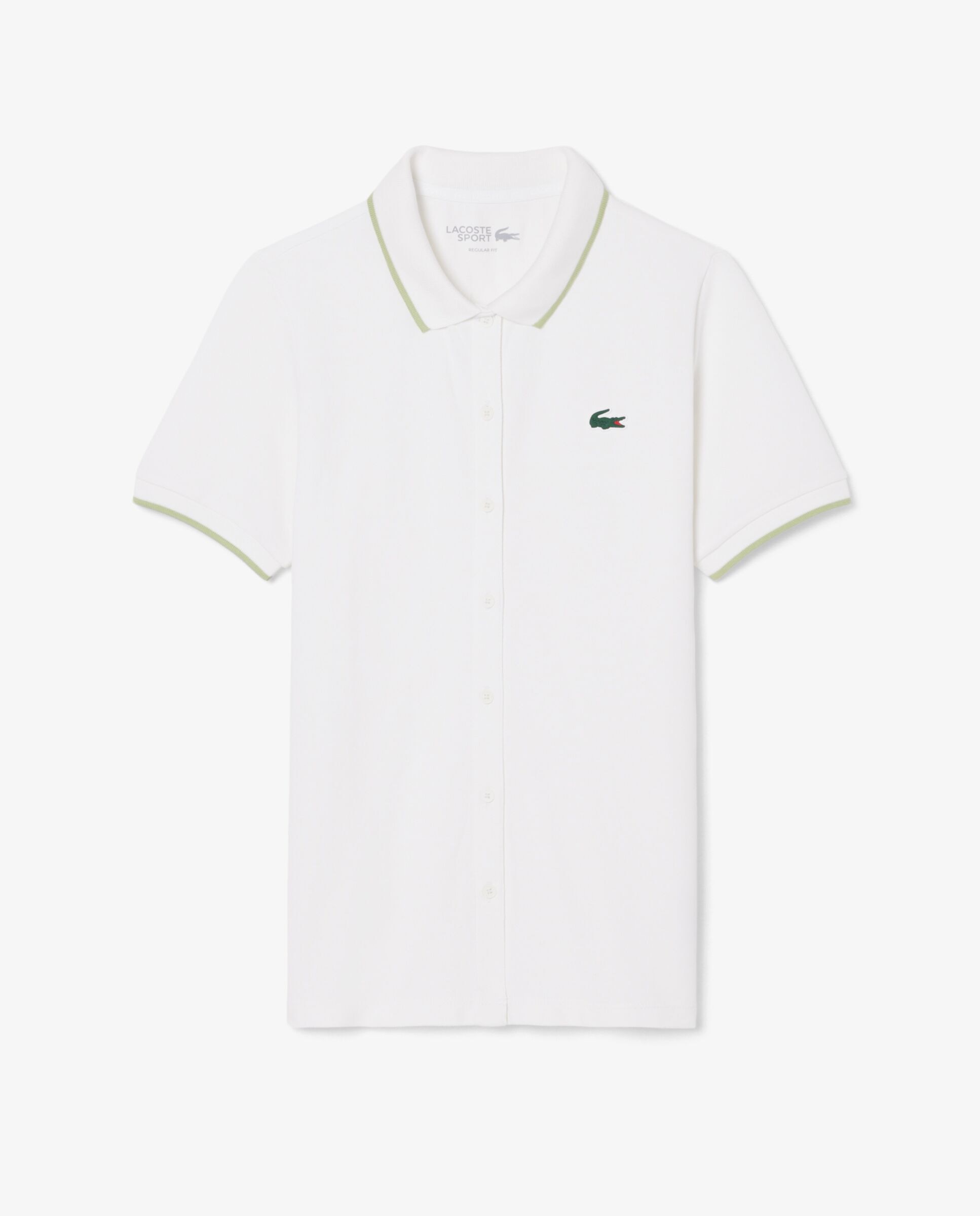 Polo de mujer de golf de petit piqué termorregulador en blanco de manga corta - Lacoste - Blanco Blanco-6
