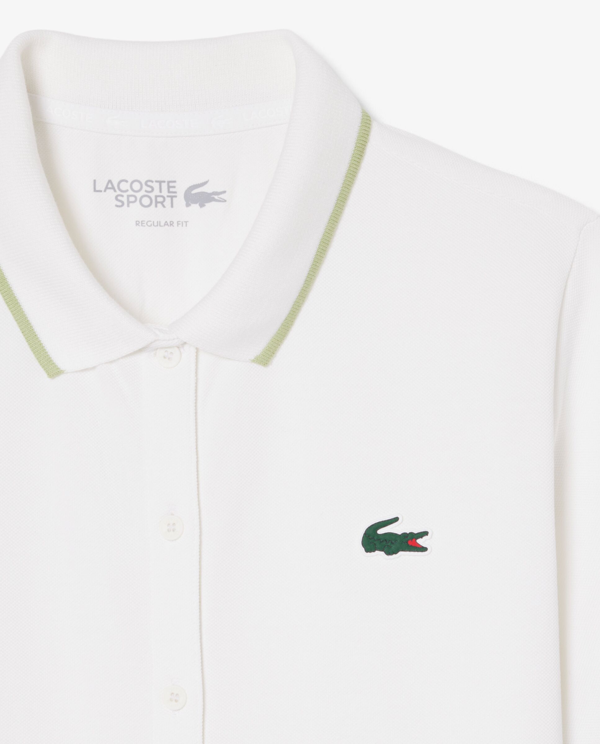 Polo de mujer de golf de petit piqué termorregulador en blanco de manga corta - Lacoste - Blanco Blanco-5