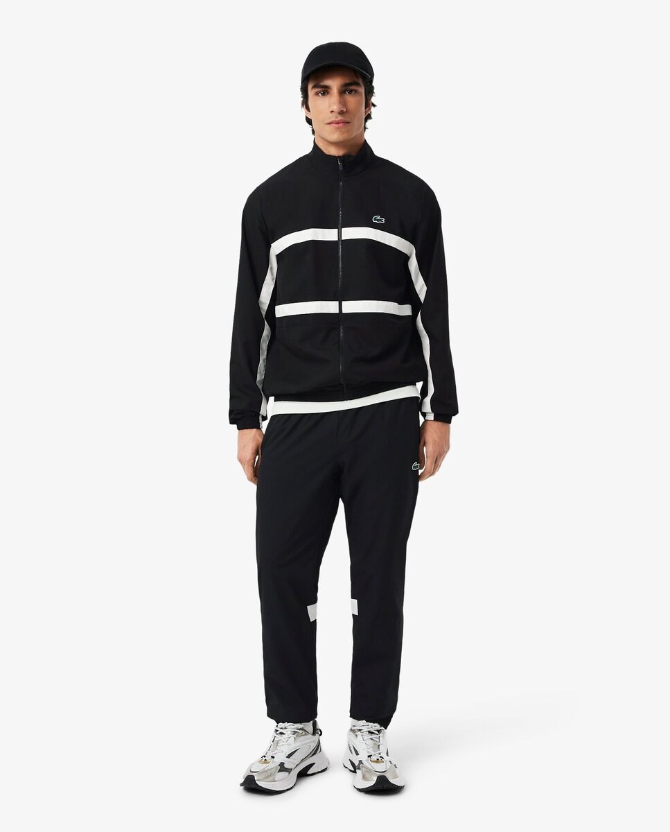 Chándal de hombre deportivo estampado en azul - Lacoste - Negro Negro-4