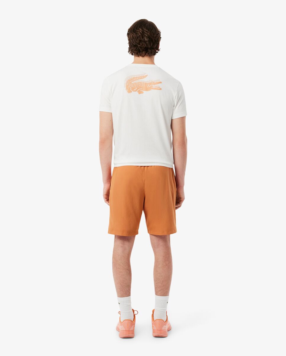 Pantalones cortos de hombre de tenis de tafetán de rombos ligero - Lacoste - Naranja Naranja-2