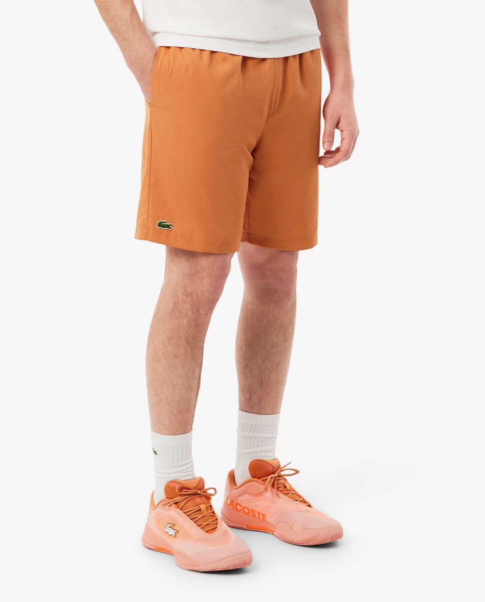 Pantalones cortos de hombre de tenis de tafetán de rombos ligero - Lacoste - Naranja Naranja-3