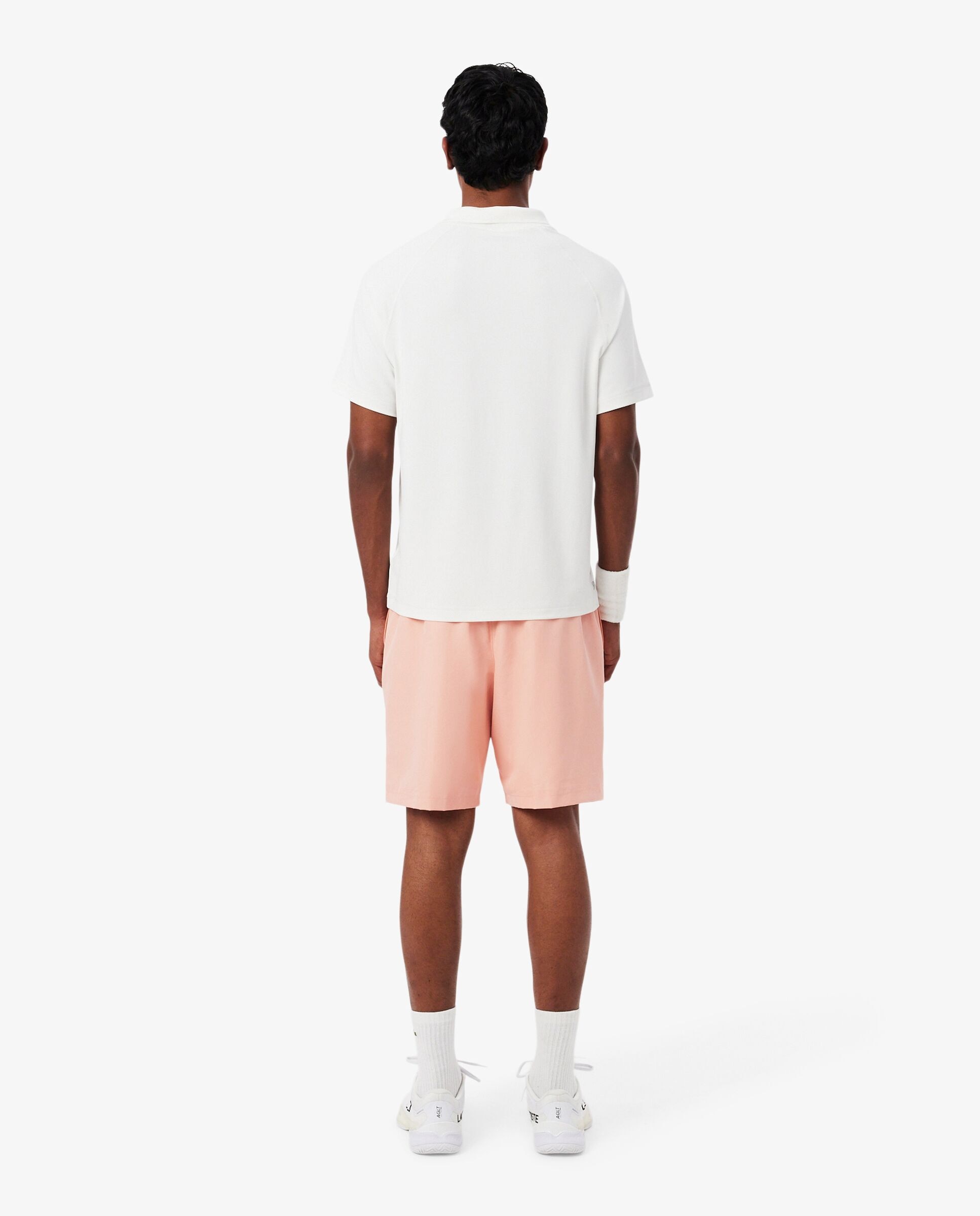 Pantalón de hombre corto de tenis de tafetán de rombos ligero - Lacoste - Rosa Rosa-2