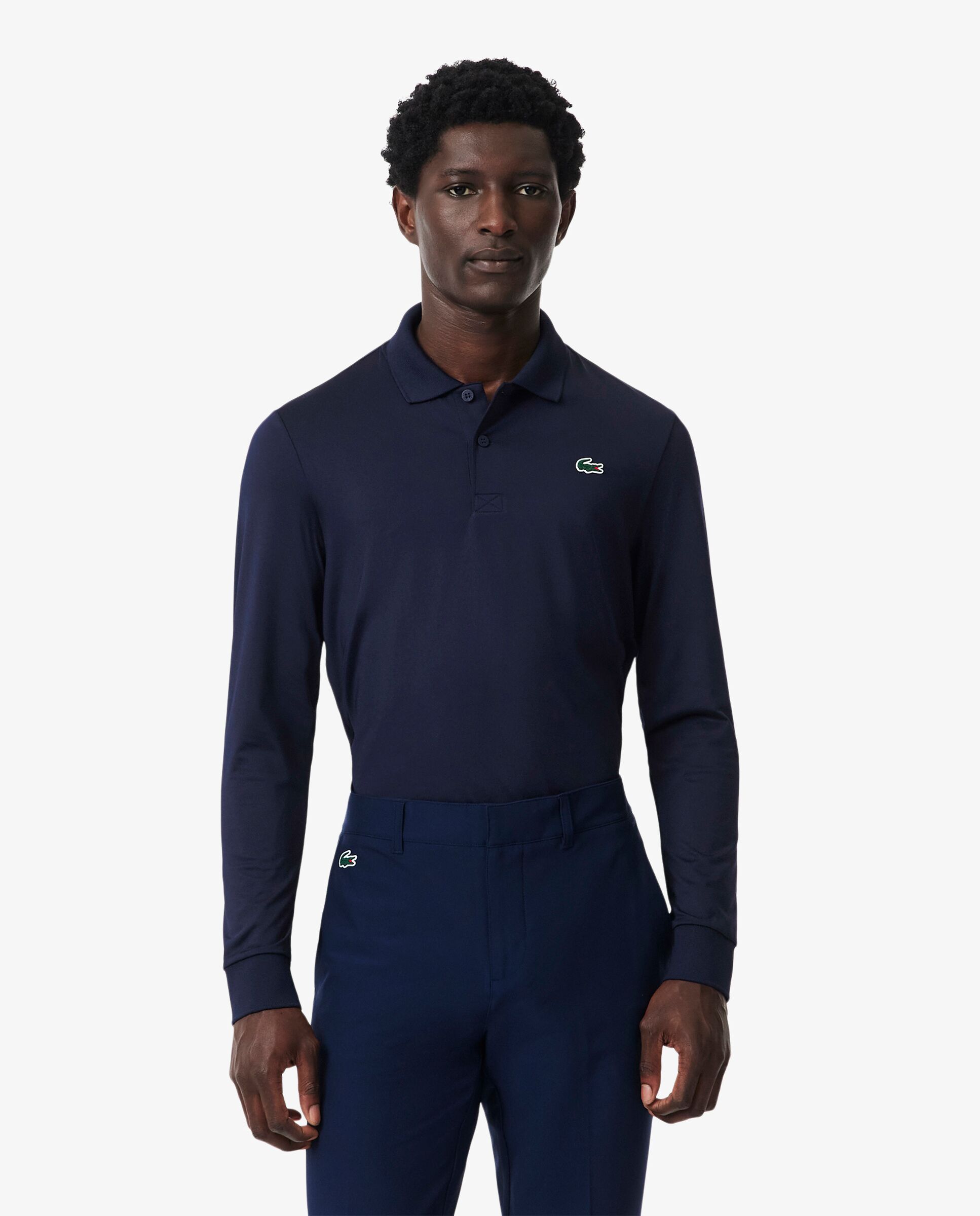 Polo de golf de manga larga y corte regular de hombre Ultra Dry Lacoste - Azul marino Azul marino-1