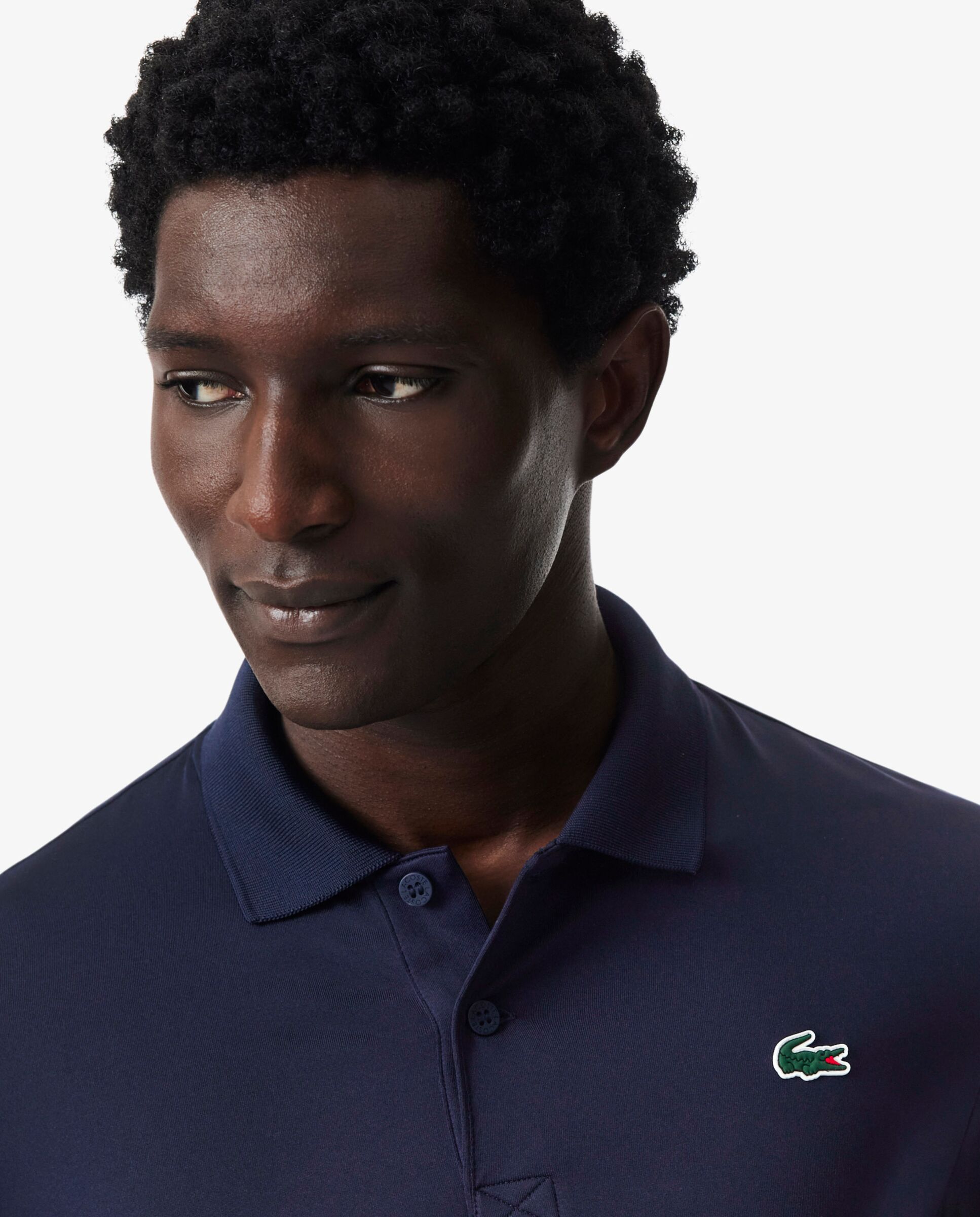 Polo de golf de manga larga y corte regular de hombre Ultra Dry Lacoste - Azul marino Azul marino-3