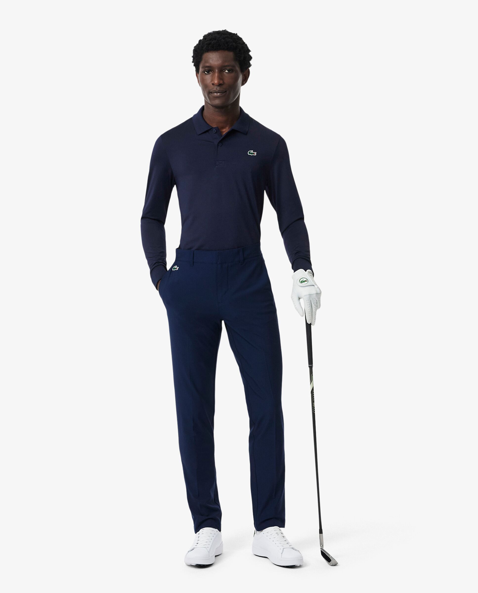 Polo de golf de manga larga y corte regular de hombre Ultra Dry Lacoste - Azul marino Azul marino-4