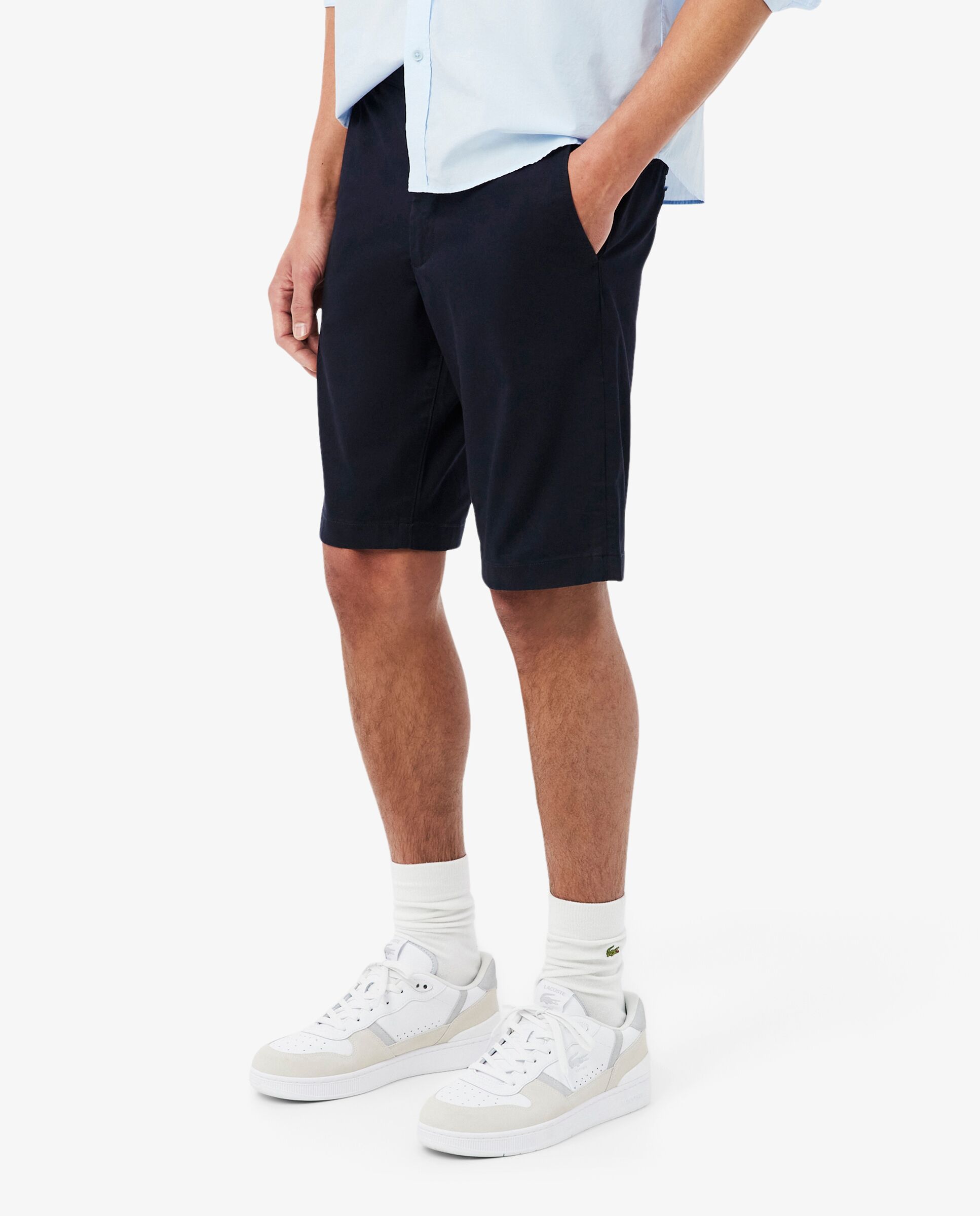Pantalones cortos chinos de hombre - Lacoste - Azul marino Azul marino-3