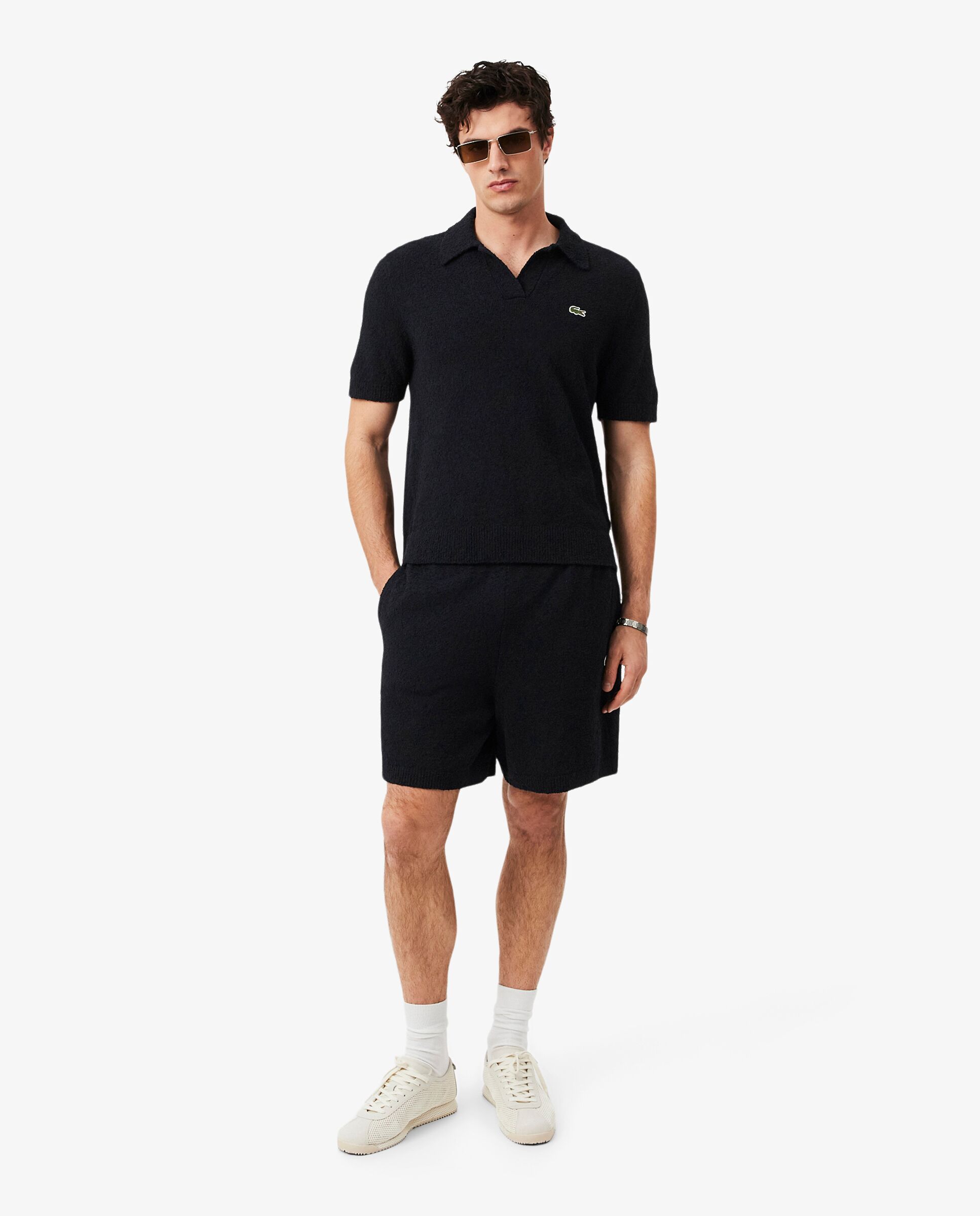Lacoste - Pantalones cortos de hombre de tejido de rizo.