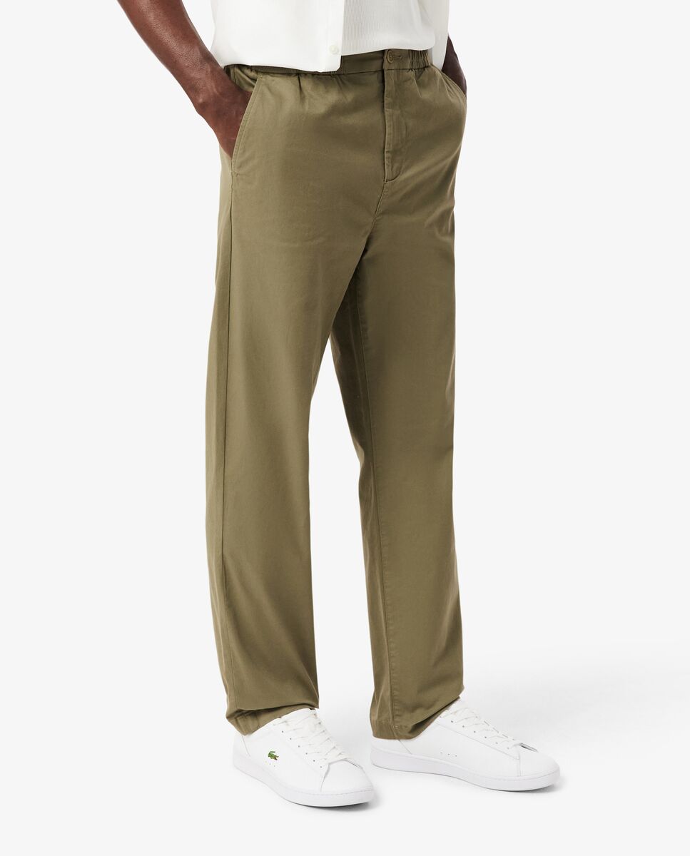 Pantalones joggers de hombre de corte regular - Lacoste - Verde militar Verde militar-3