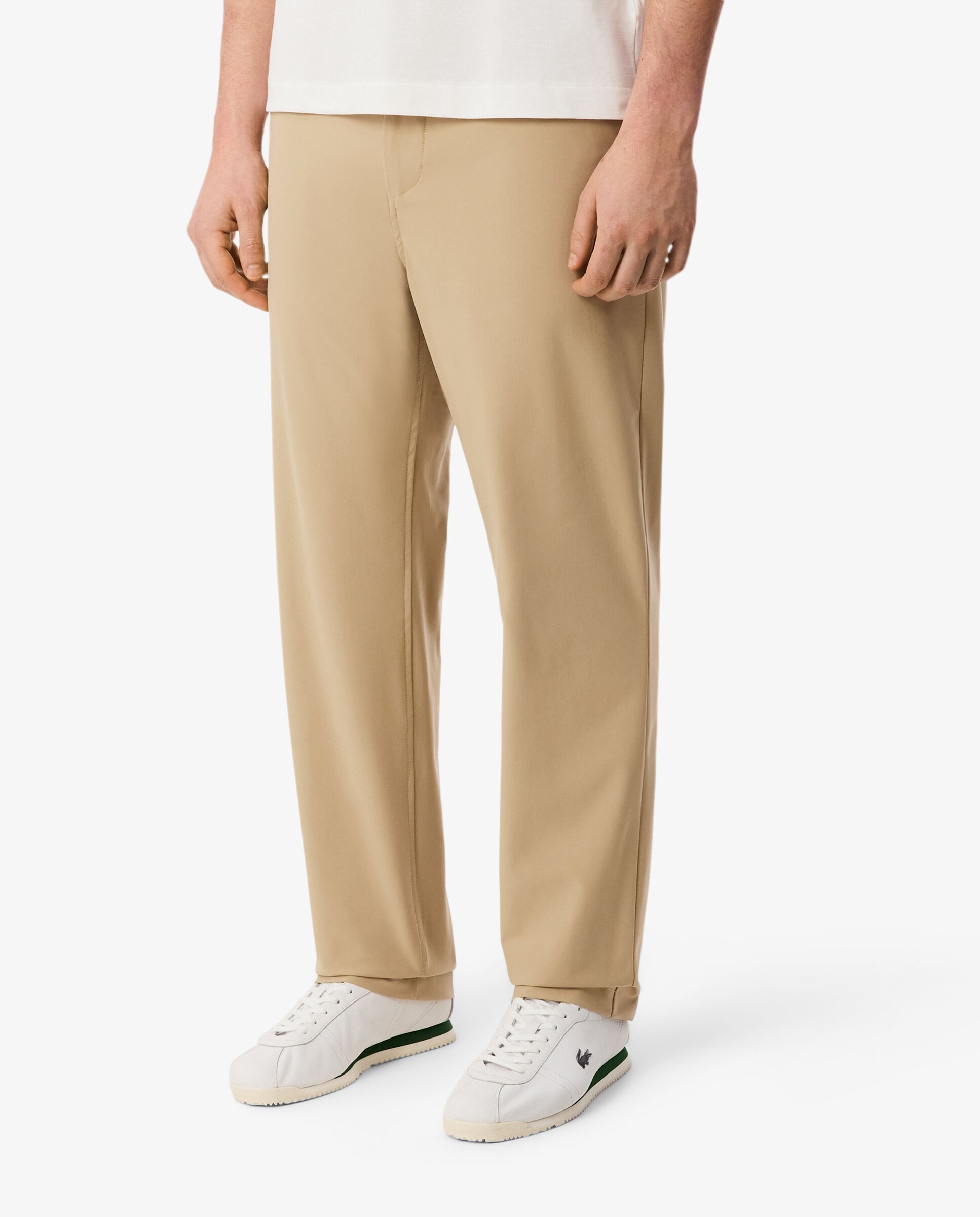 Pantalones joggers de hombre de punto de corte regular - Lacoste - Beige Beige-3