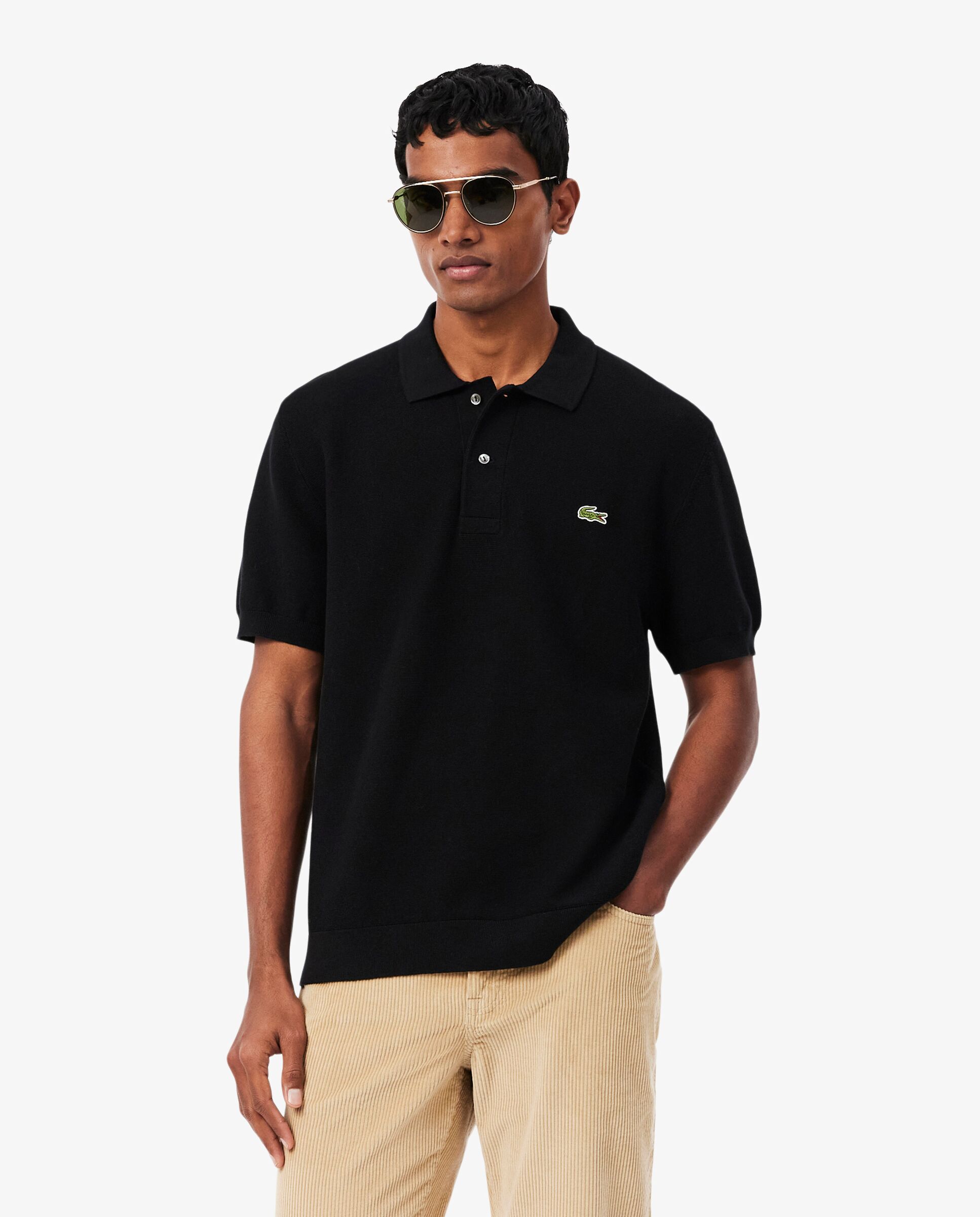 Camiseta de hombre de Manga corta - Lacoste - Negro Negro-1
