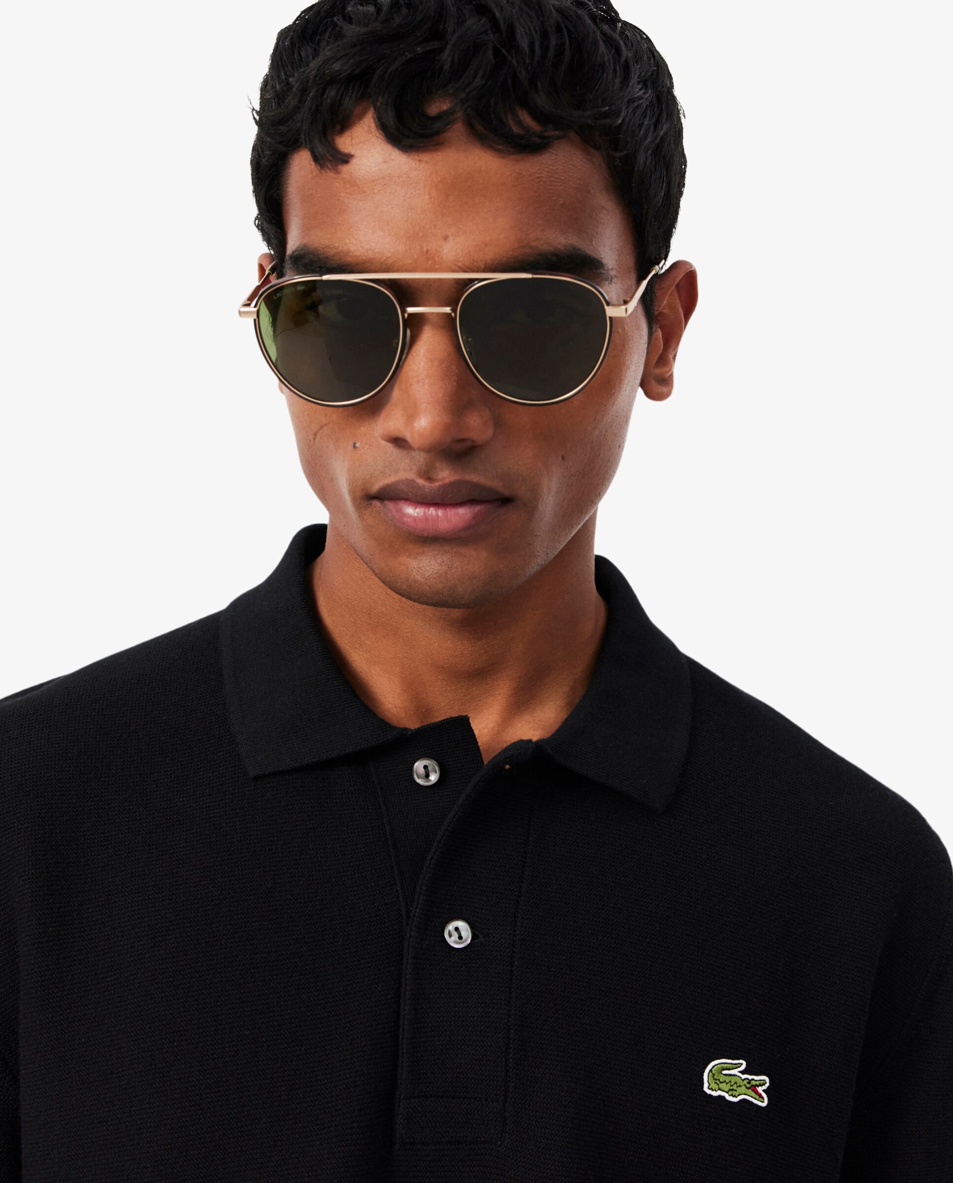 Camiseta de hombre de Manga corta - Lacoste - Negro Negro-3