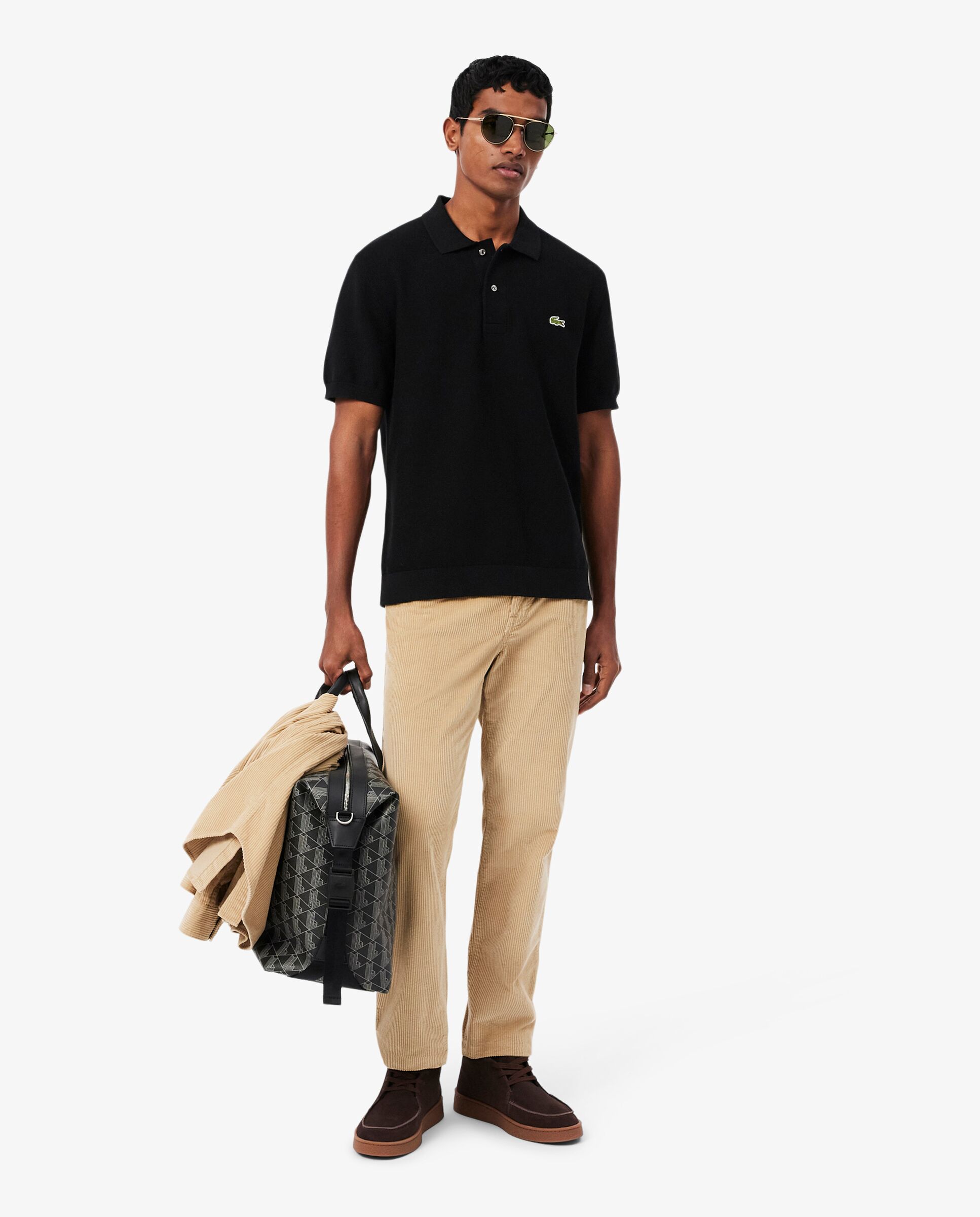 Camiseta de hombre de Manga corta - Lacoste - Negro Negro-4