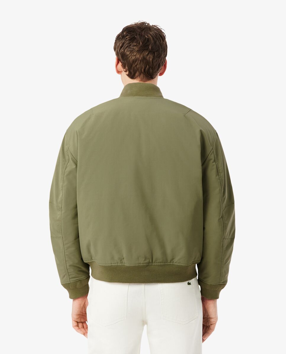 Bomber de hombre resistente al agua - Lacoste - Verde militar Verde militar-2