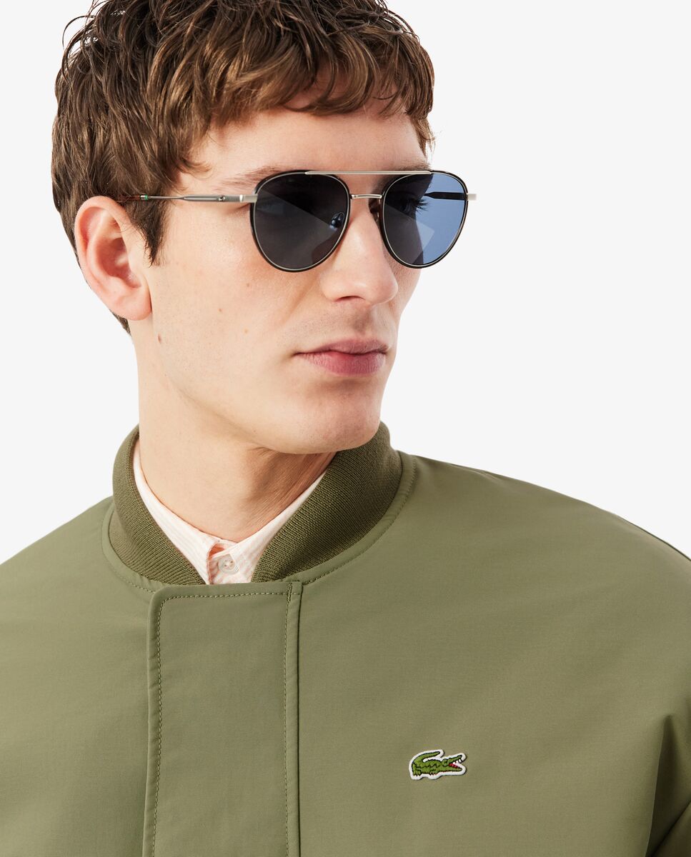 Bomber de hombre resistente al agua - Lacoste - Verde militar Verde militar-3