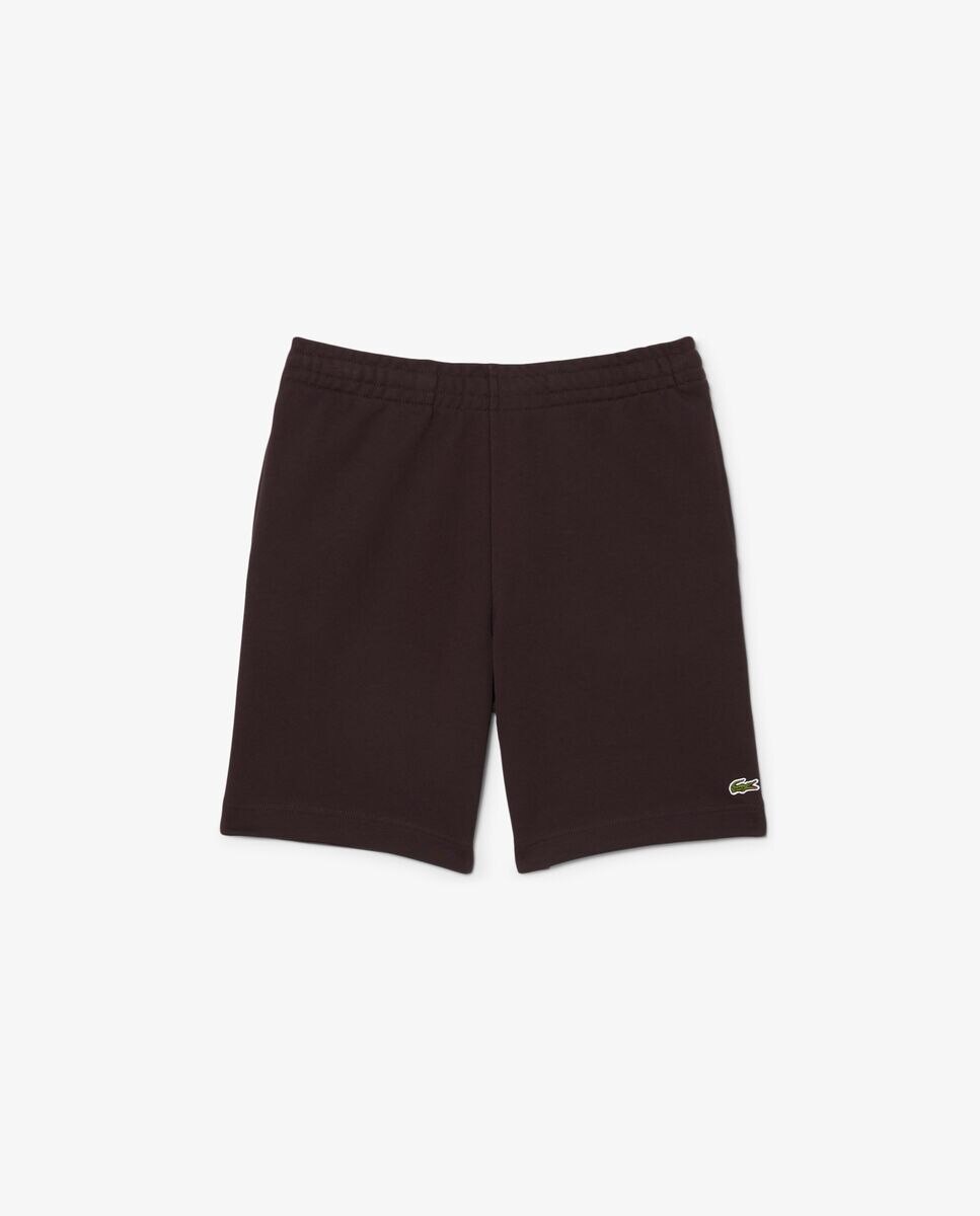 Pantalón de hombre corto de felpa de corte regular - Lacoste - Marrón Marrón-5