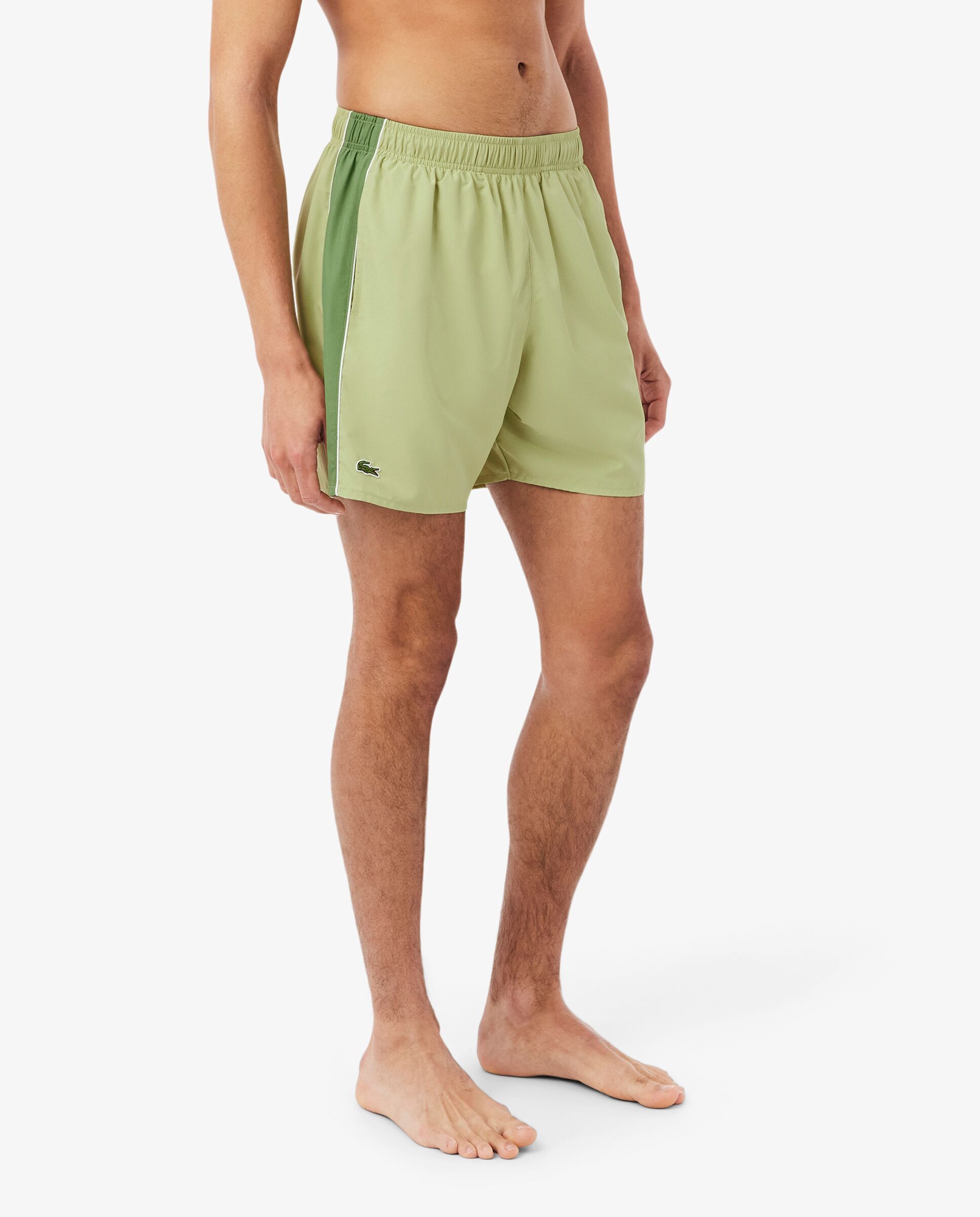 Bañadores boxer de hombre de poliéster - Lacoste - Verde Verde-3