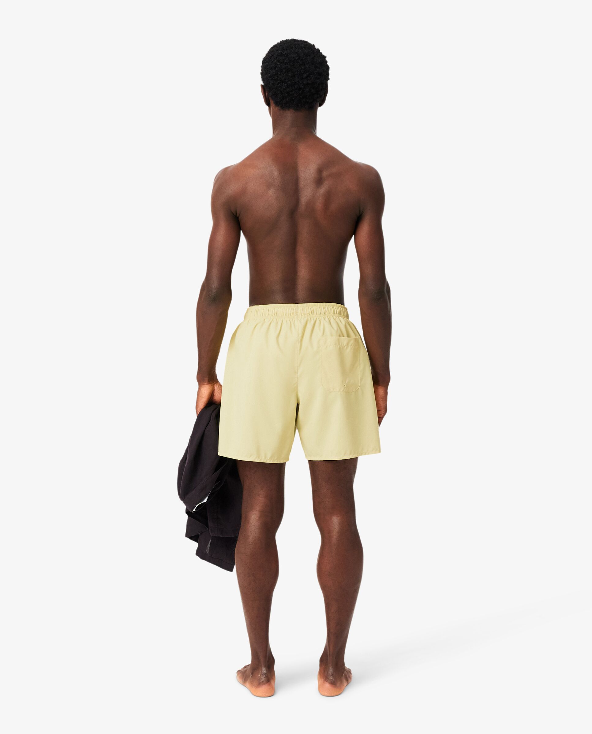Short de baño Monochrome de largo medio - Lacoste - Amarillo Amarillo-2