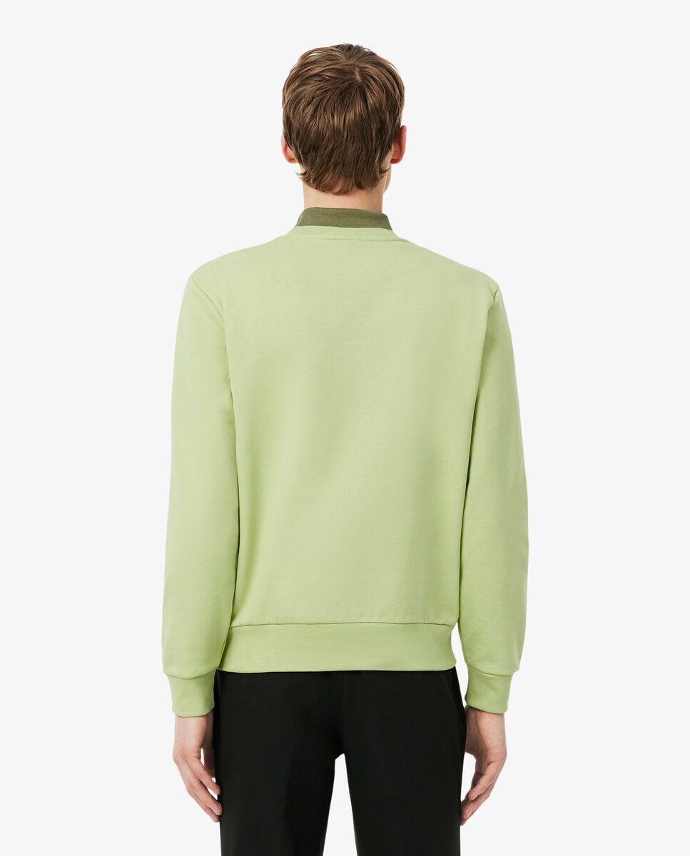 Sudadera de hombre de felpa con bloques de color - Lacoste - Verde Verde-2