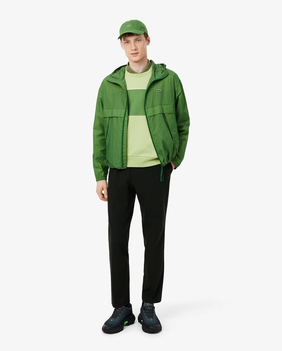 Sudadera de hombre de felpa con bloques de color - Lacoste - Verde Verde-4