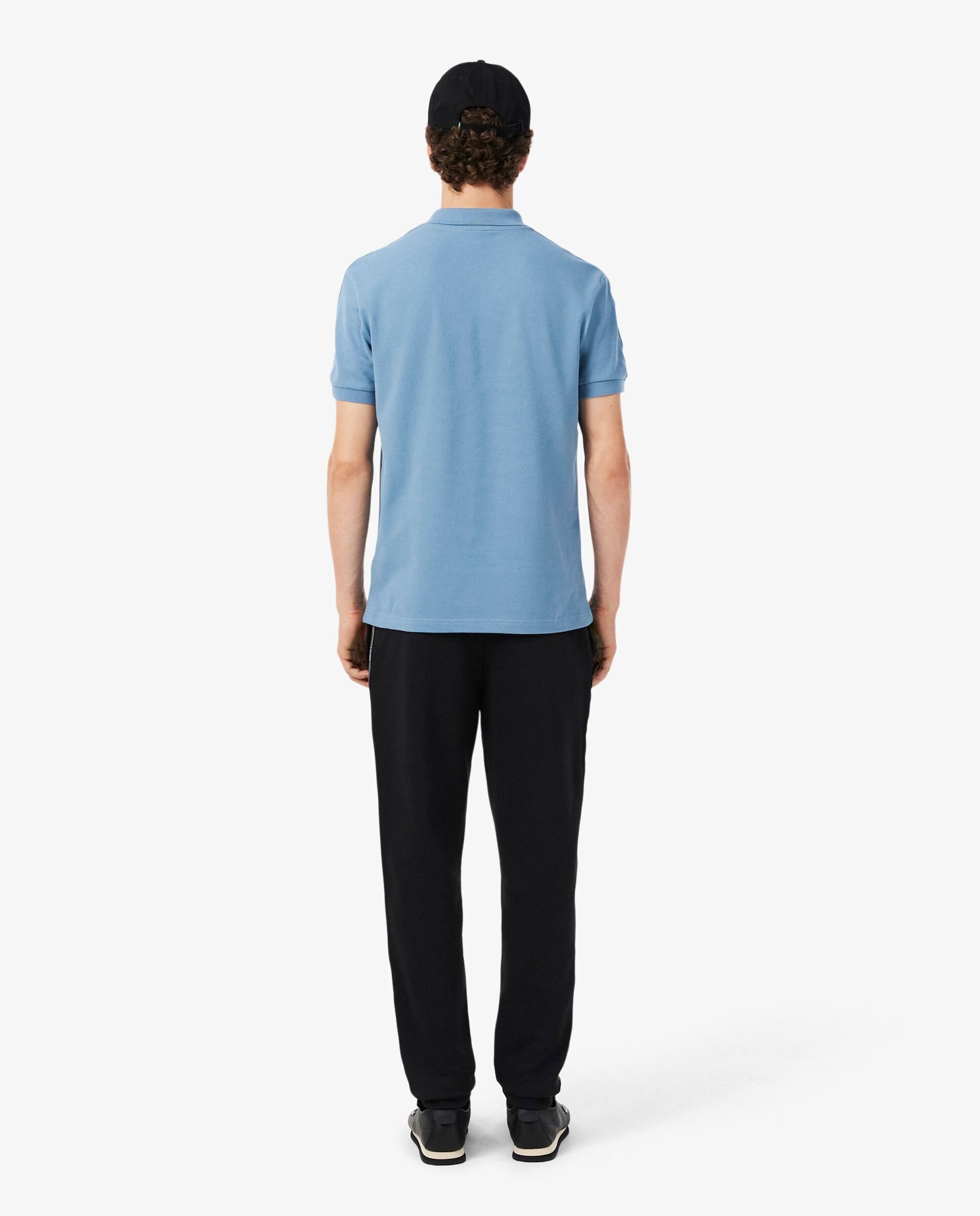 Pantalón de hombre de chándal de hombre con raya y logotipo en - Lacoste - Negro Negro-2