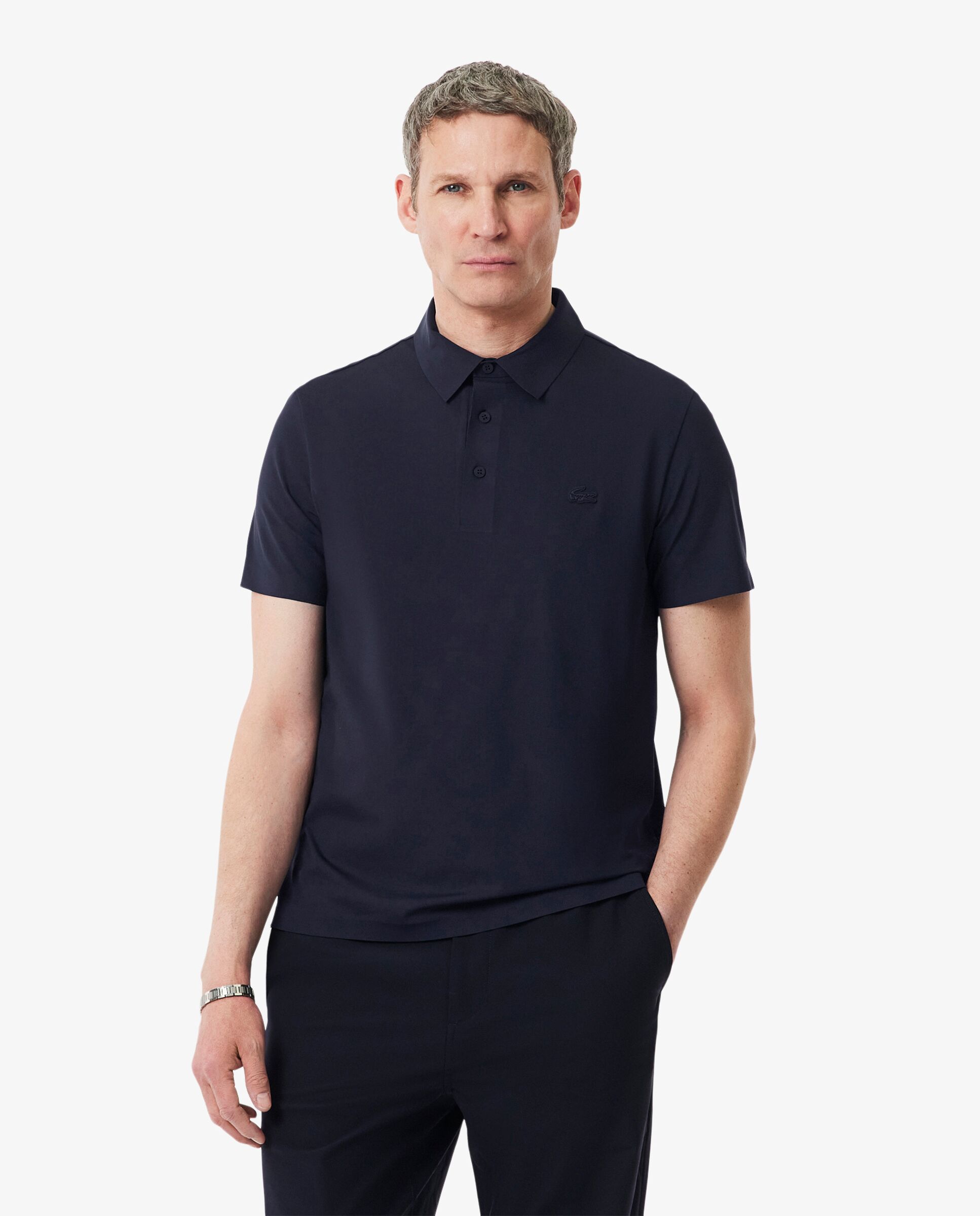 Polo de hombre de corte regular commuter de manga corta - Lacoste - Azul marino Azul marino-1