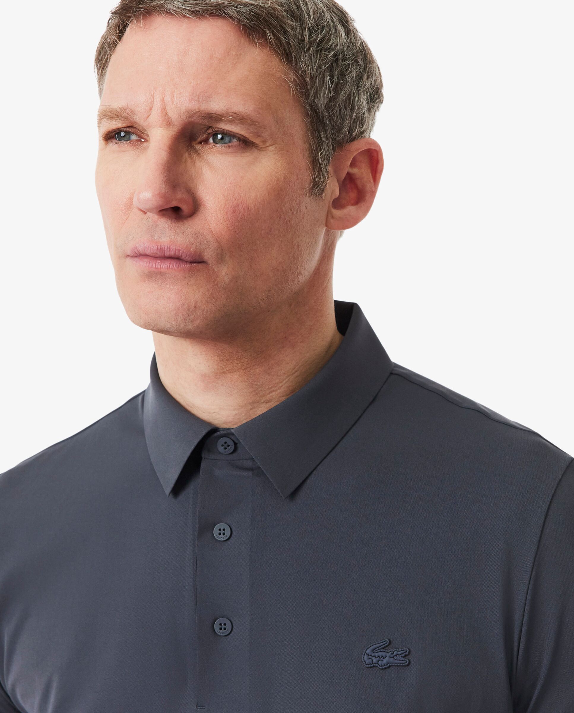 Polo de hombre de corte regular commuter de manga corta - Lacoste - Gris oscuro Gris oscuro-3