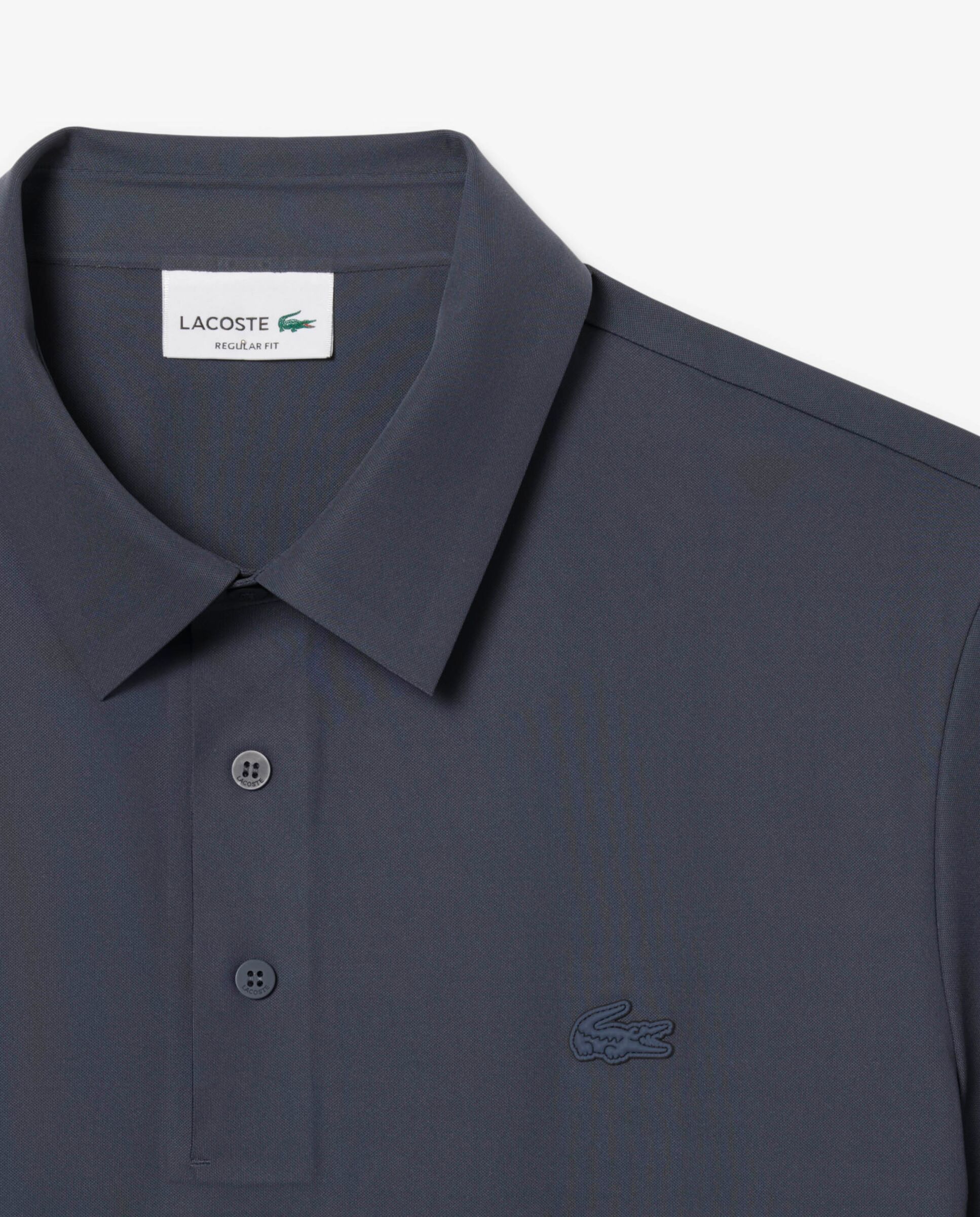 Polo de hombre de corte regular commuter de manga corta - Lacoste - Gris oscuro Gris oscuro-5