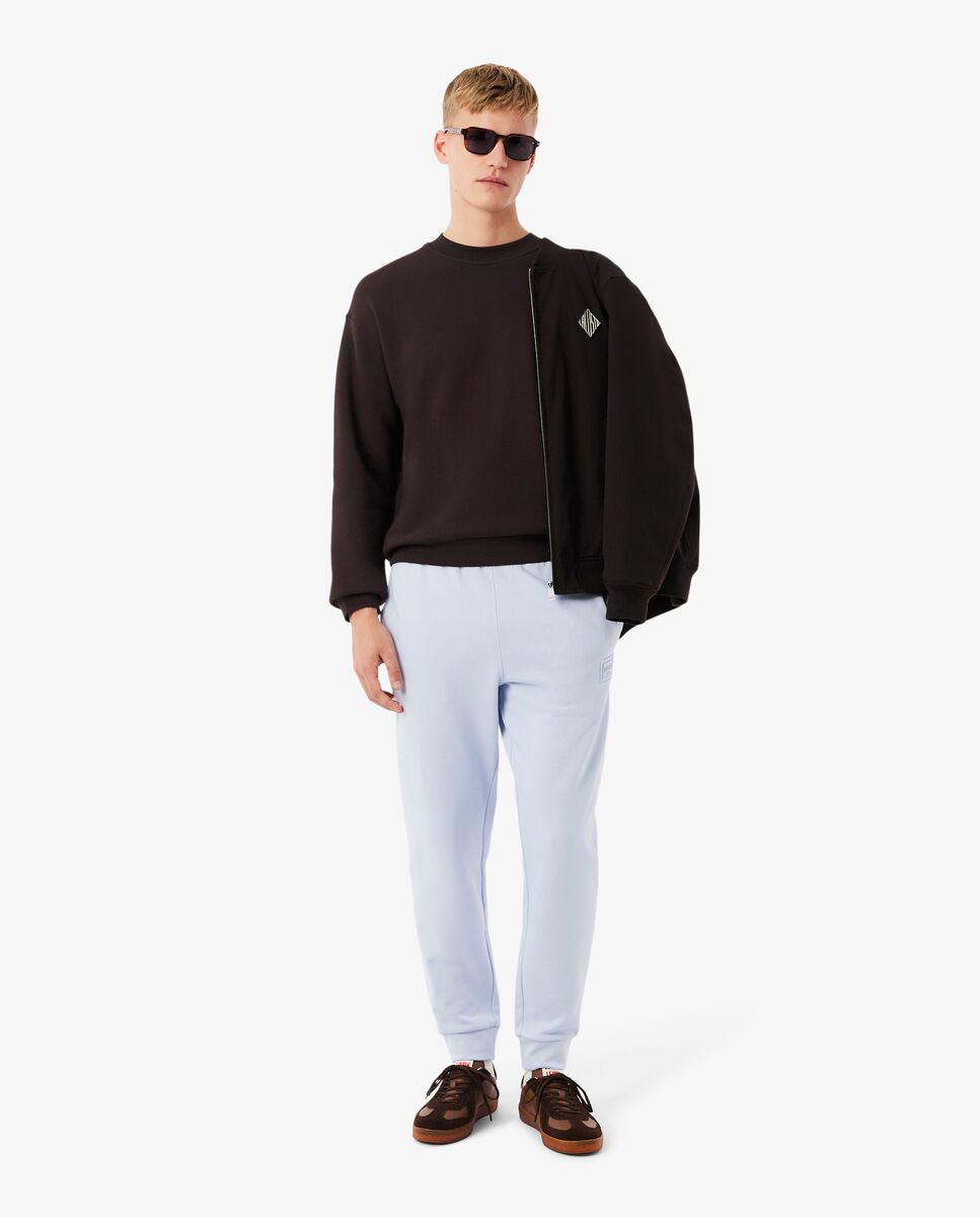 Sudadera de hombre de felpa gruesa de corte amplio - Lacoste - Marrón Marrón-4