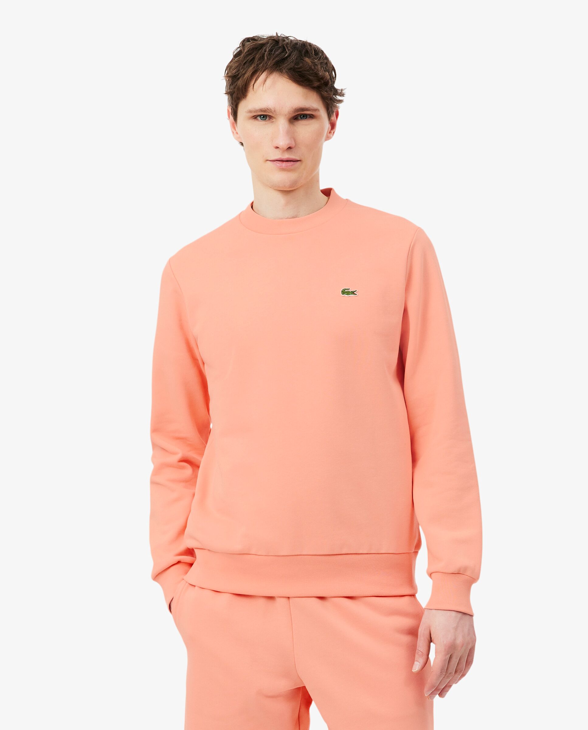 Sudaderas sin capucha de hombre - Lacoste - Rosa Rosa-1