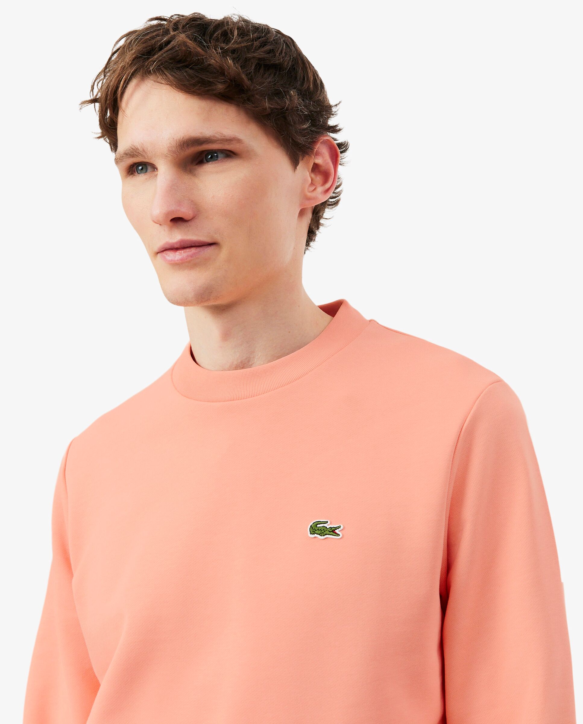 Sudaderas sin capucha de hombre - Lacoste - Rosa Rosa-3