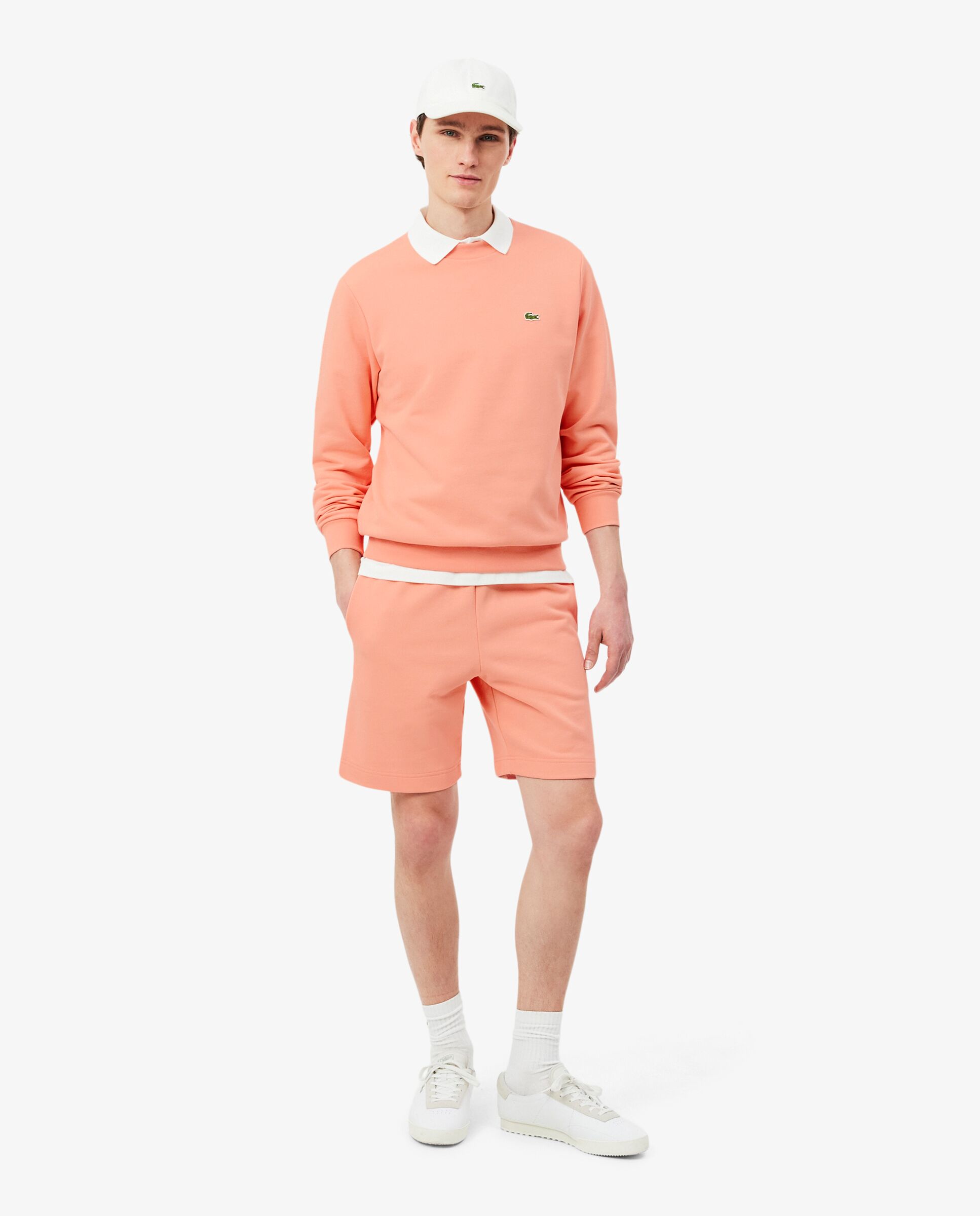 Sudaderas sin capucha de hombre - Lacoste - Rosa Rosa-4