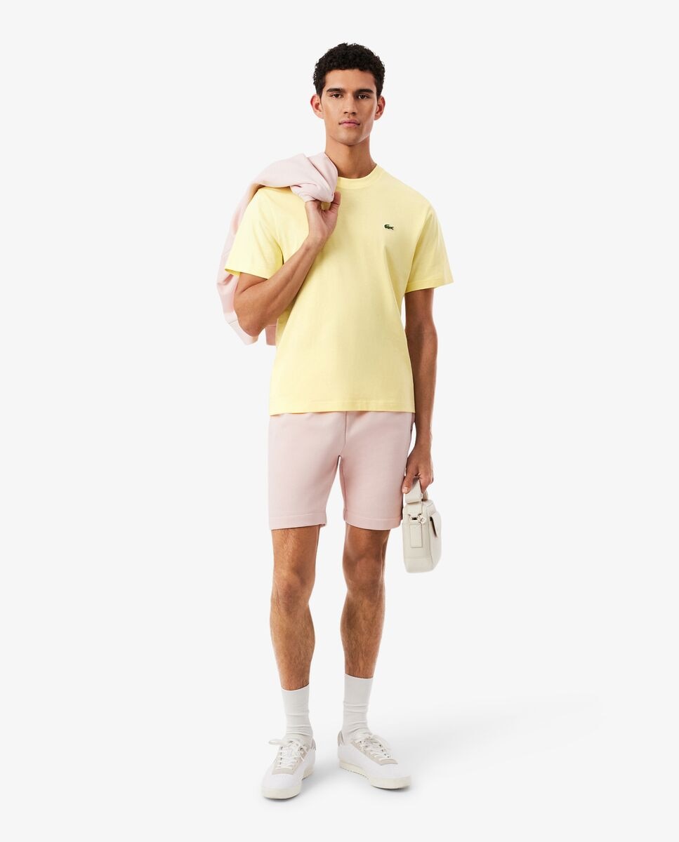 Camiseta de hombre de algodón de manga corta - Lacoste - Amarillo Amarillo-4