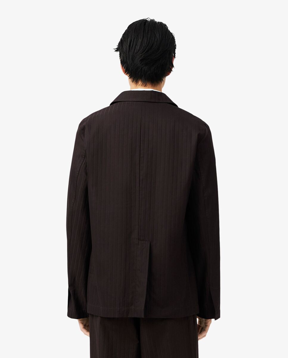 Blazer de hombre de jacquard de algodón - Lacoste - Marrón Marrón-2
