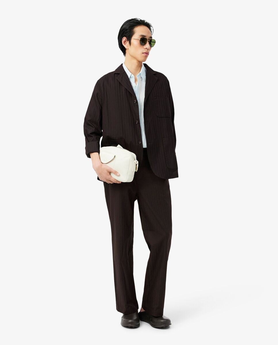 Blazer de hombre de jacquard de algodón - Lacoste - Marrón Marrón-4